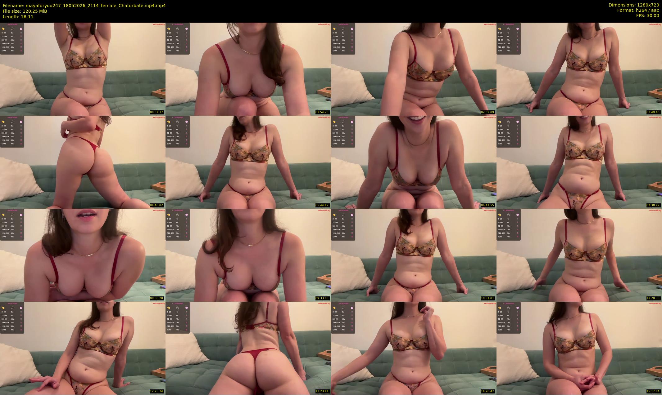 mayaforyou247 — 17 minute Chaturbate female cam show recording, 720p, May 18, 2026