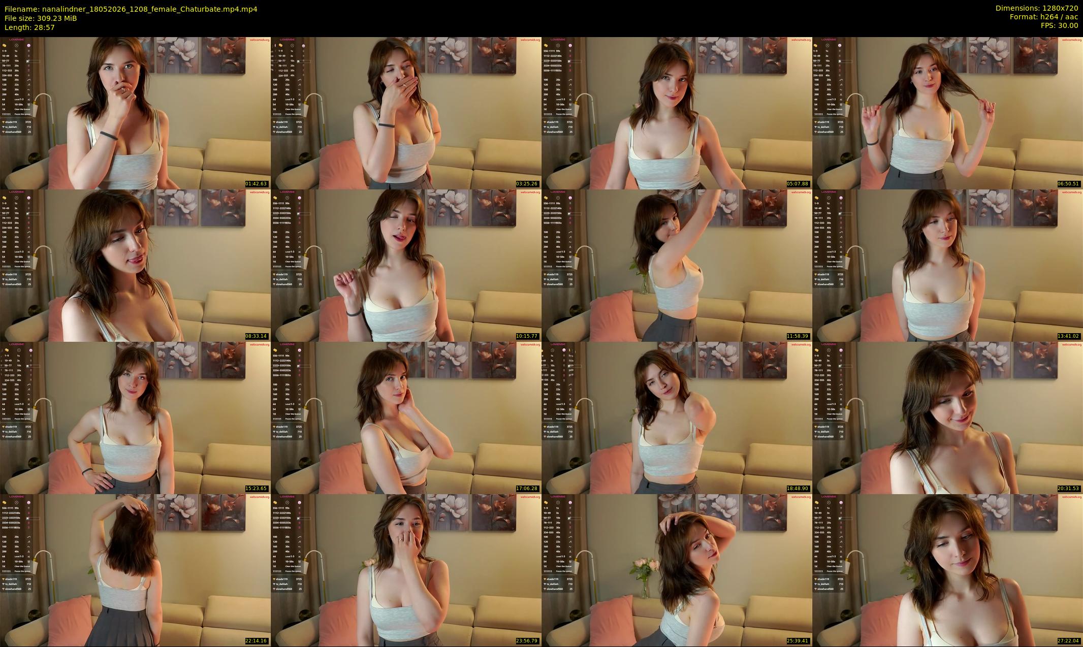 nanalindner — 29 minute Chaturbate female cam show recording, 720p, May 18, 2026