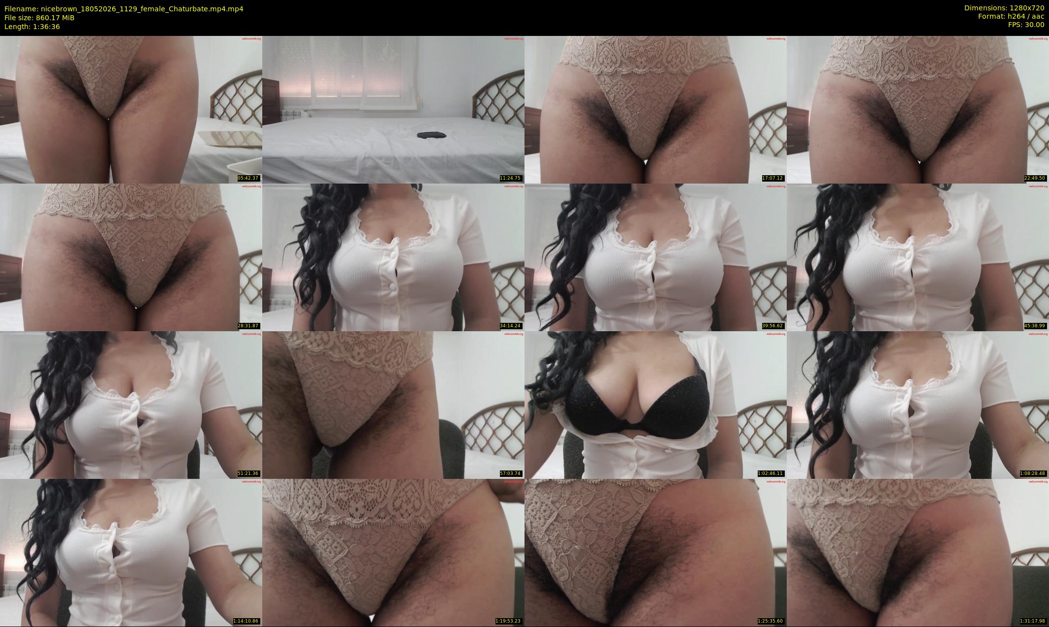 nicebrown — 97 minute Chaturbate female cam show recording, 720p, May 18, 2026