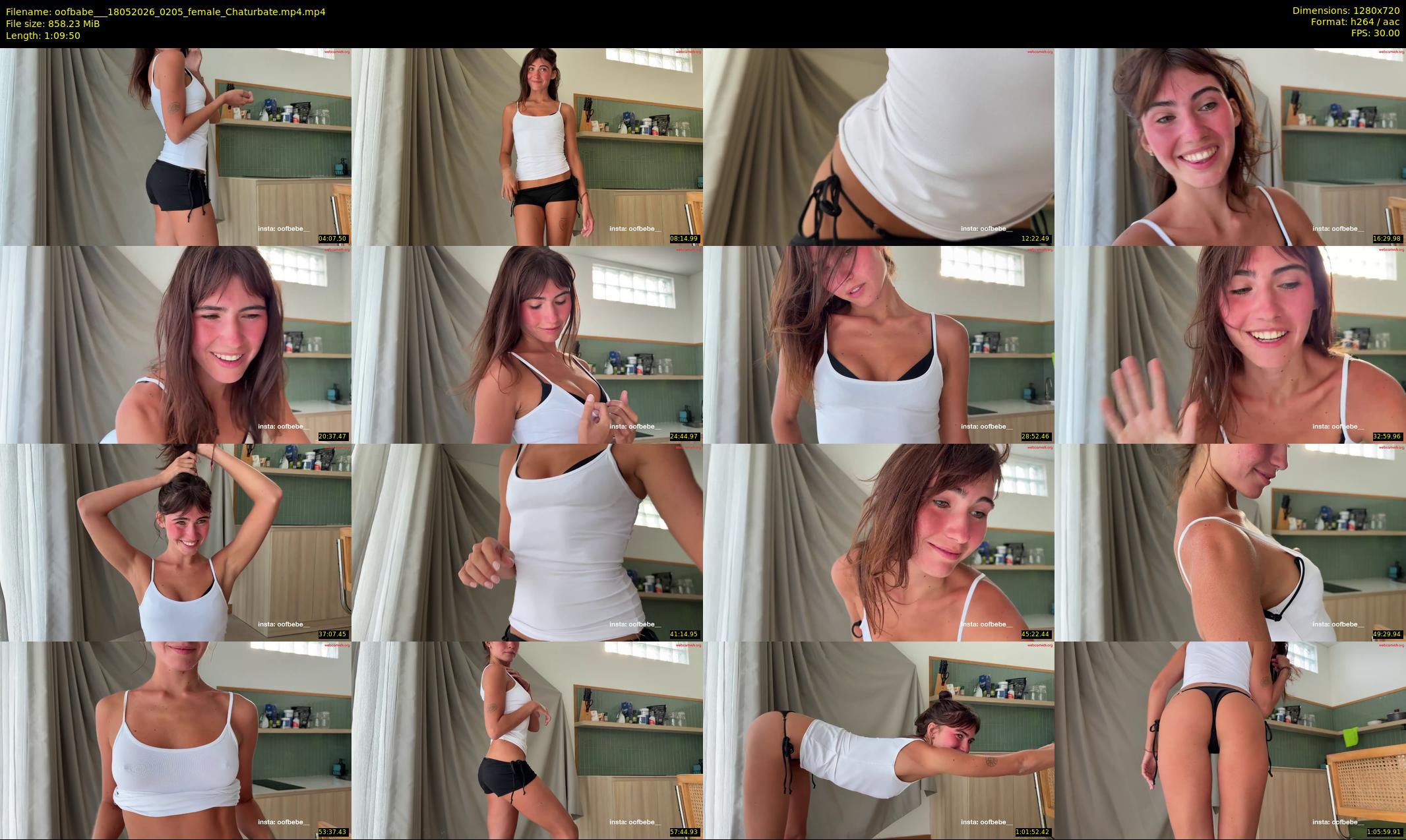 oofbabe__ — 70 minute Chaturbate female cam show recording, 720p, May 18, 2026
