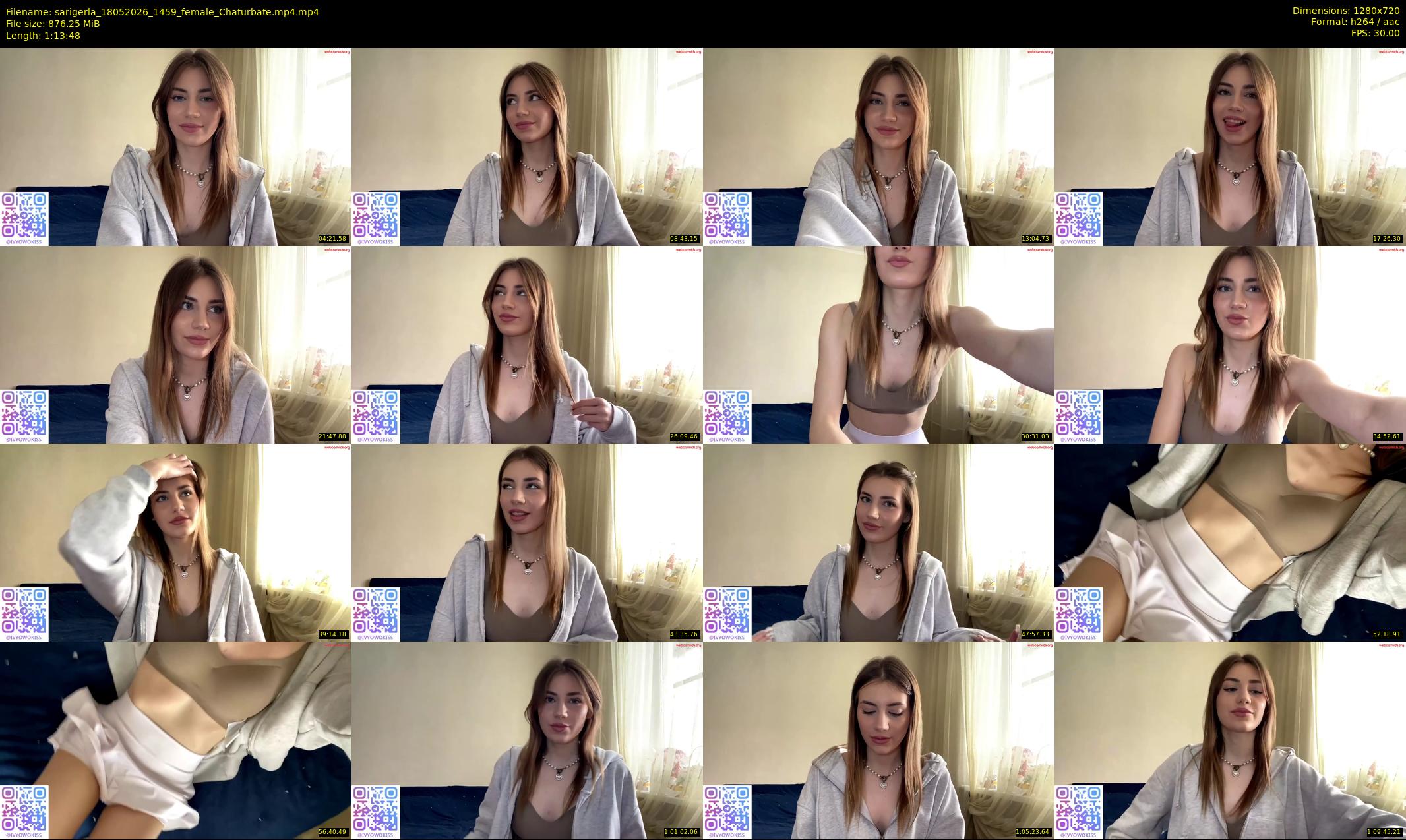 sarigerla — 74 minute Chaturbate female cam show recording, 720p, May 18, 2026