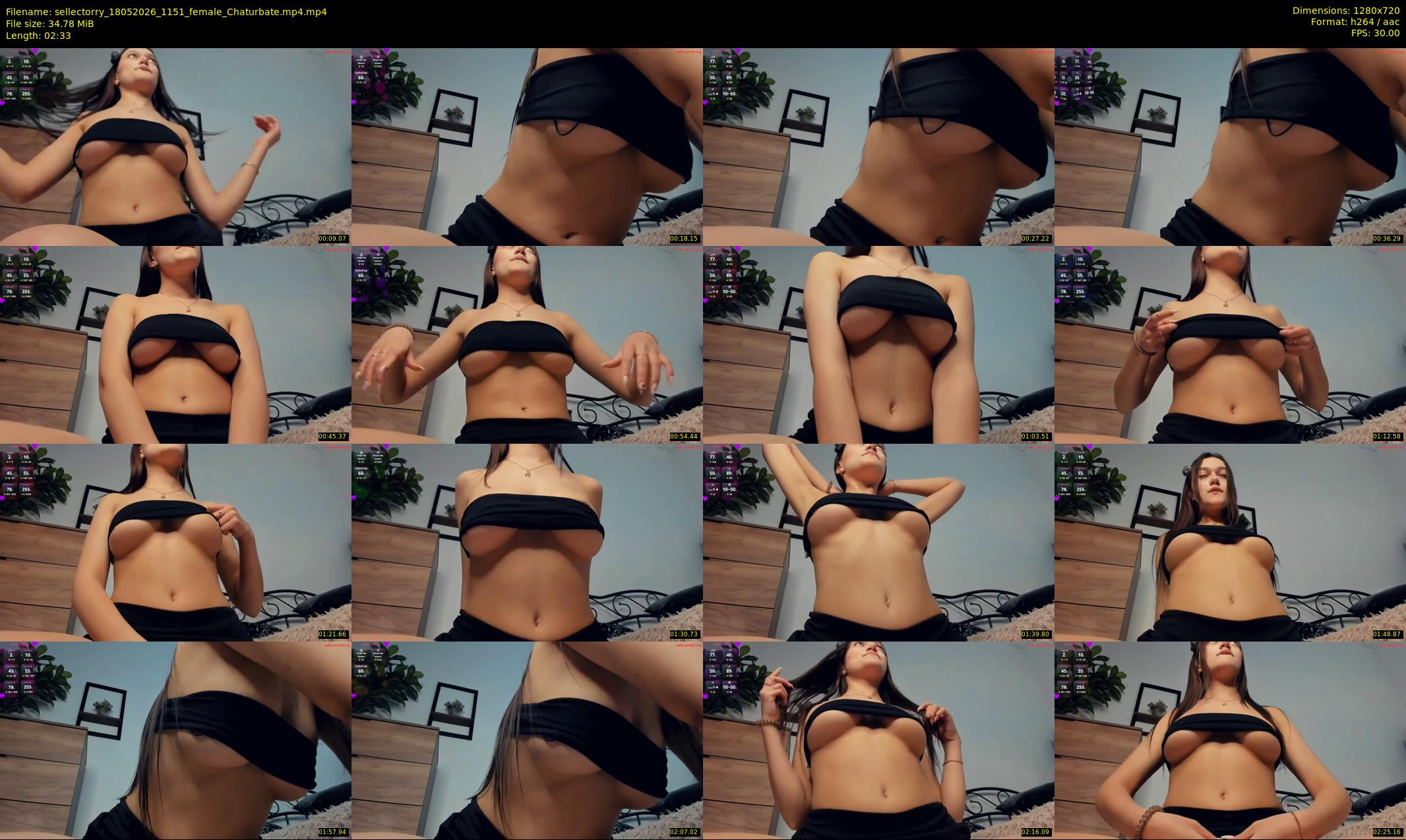 sellectorry — 3 minute Chaturbate female cam show recording, 720p, May 18, 2026