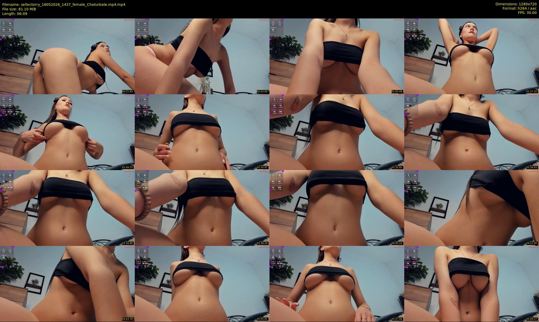 sellectorry — 7 minute Chaturbate female cam show recording, 720p, May 18, 2026