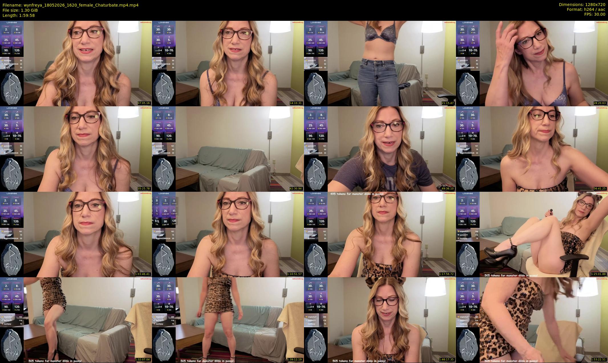 wynfreya — 120 minute Chaturbate female cam show recording, 720p, May 18, 2026
