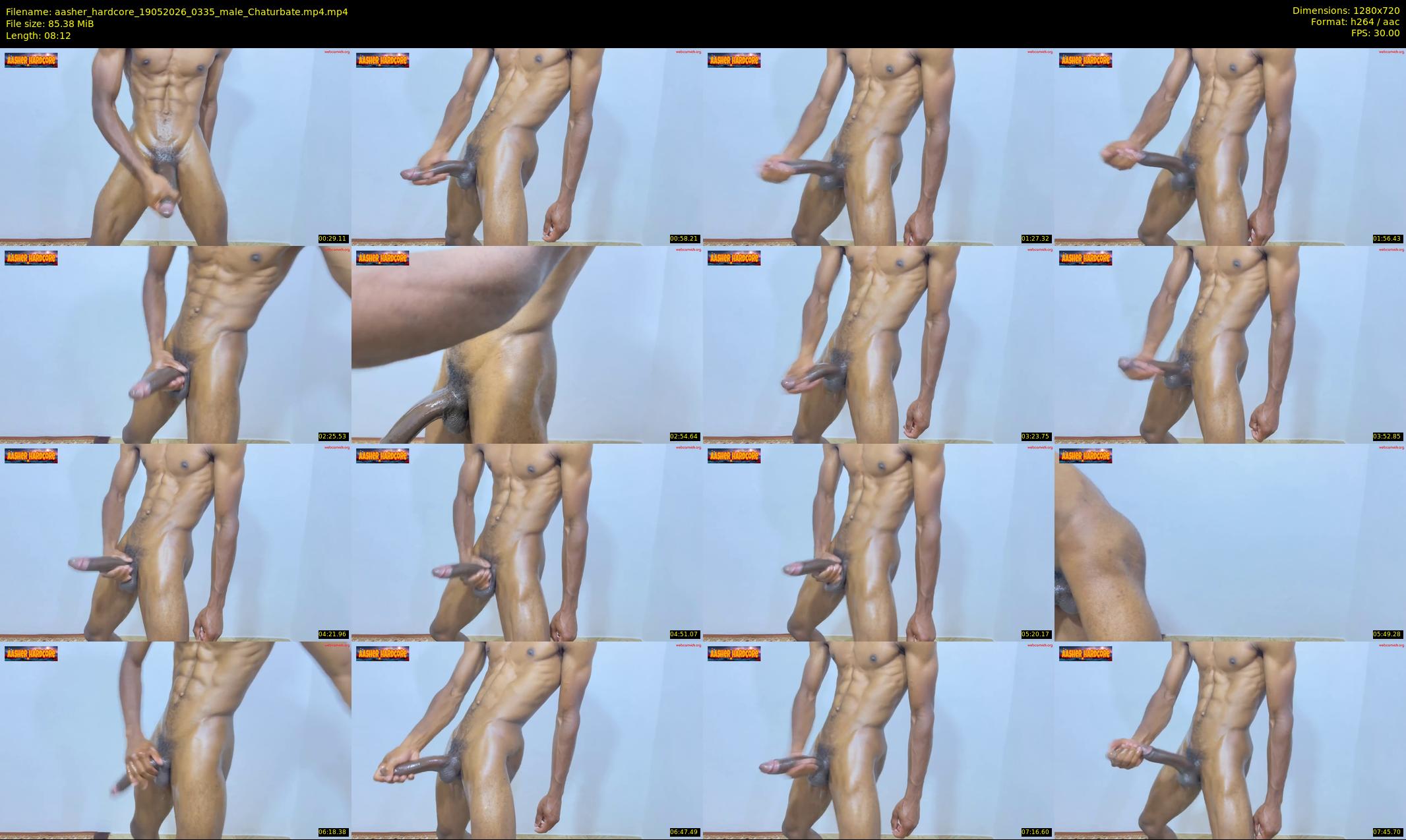 aasher_hardcore — 9 minute Chaturbate male cam show recording, 720p, May 19, 2026