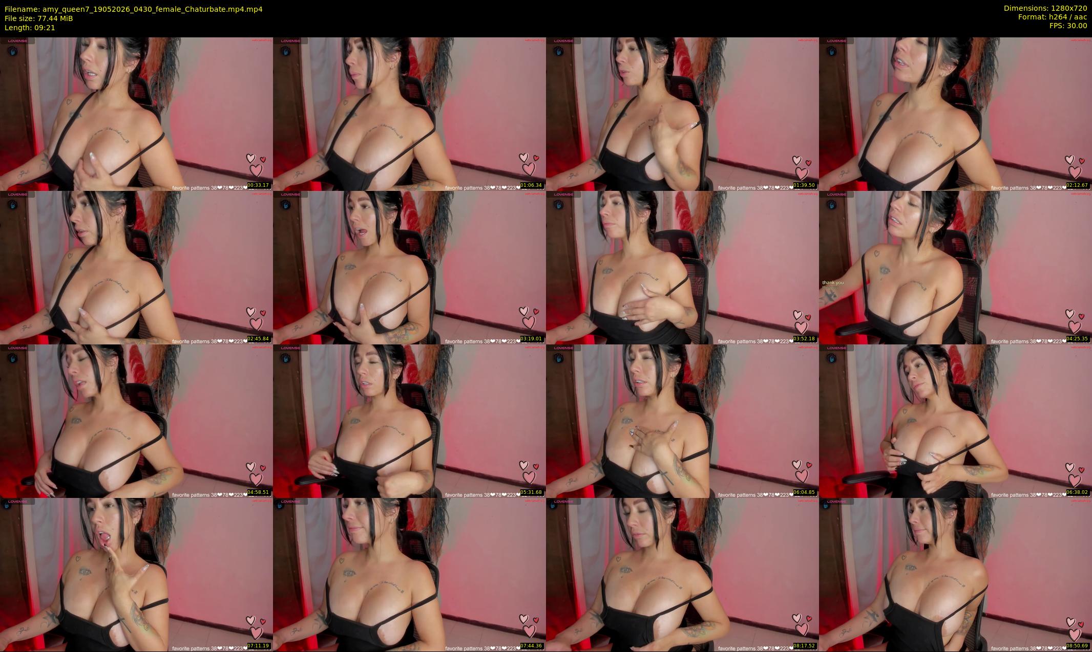 amy_queen7 — 10 minute Chaturbate female cam show recording, 720p, May 19, 2026
