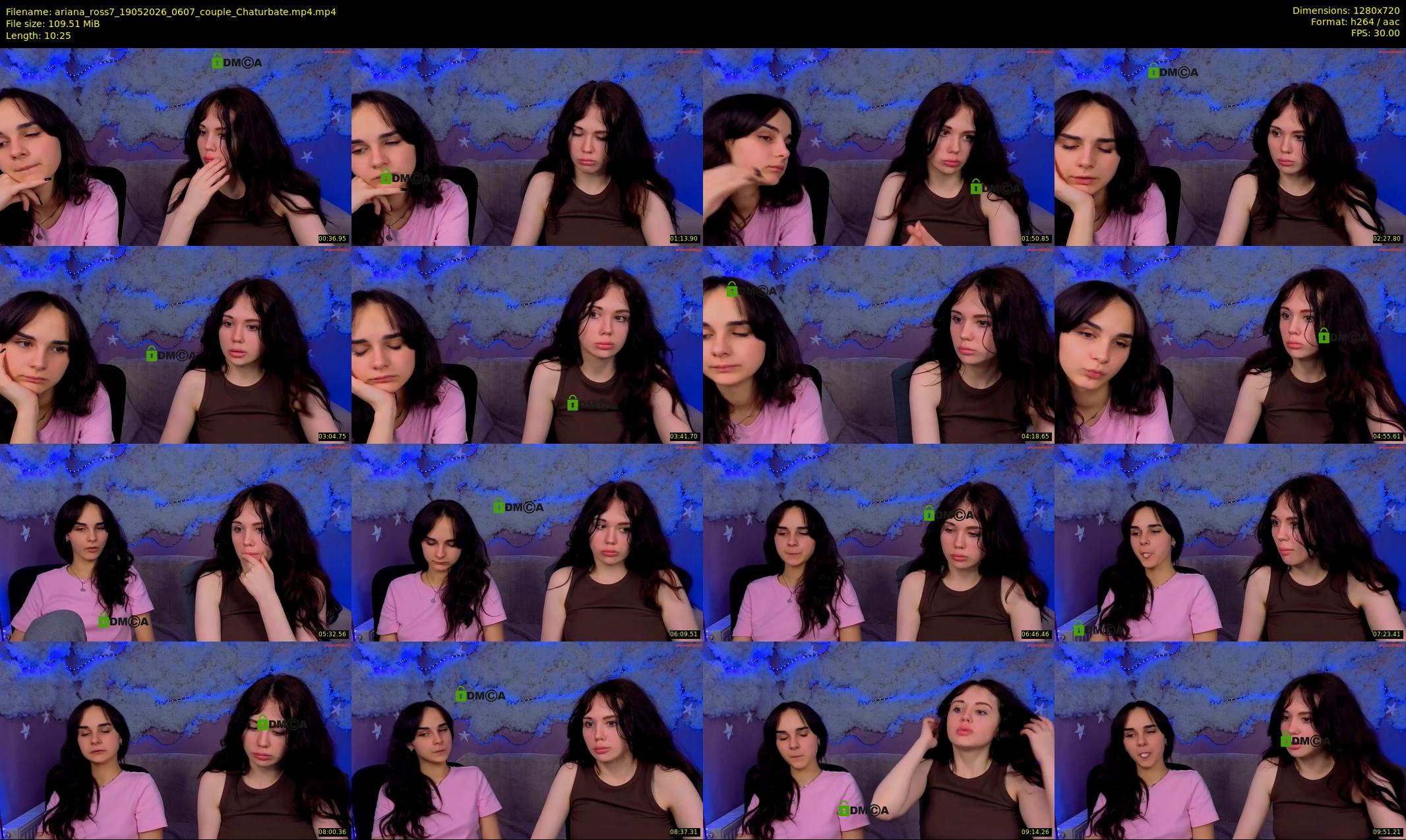 ariana_ross7 — 11 minute Chaturbate couple cam show recording, 720p, May 19, 2026