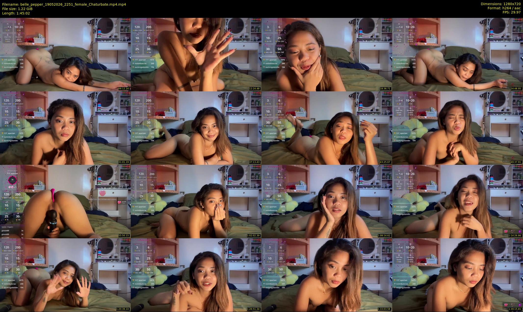 belle_pepper — 106 minute Chaturbate female cam show recording, 720p, May 19, 2026