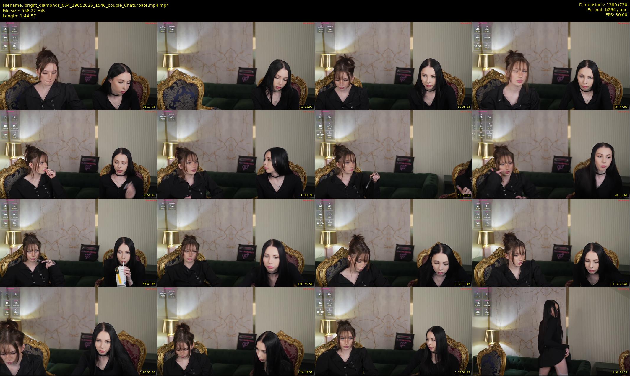 bright_diamonds_054 — 105 minute Chaturbate couple cam show recording, 720p, May 19, 2026