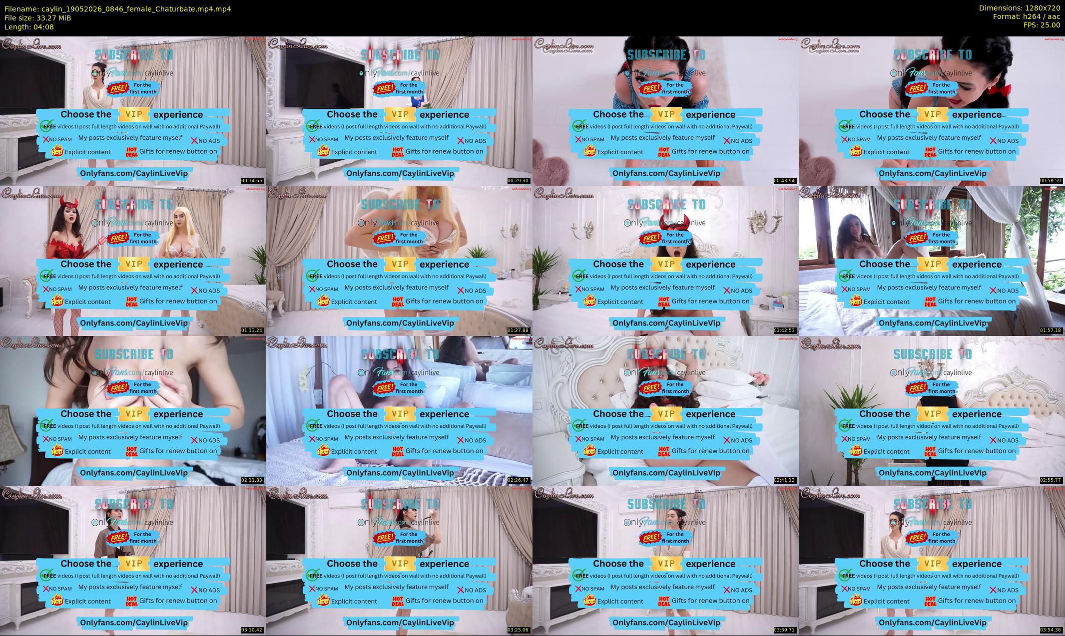 caylin — 5 minute Chaturbate female cam show recording, 720p, May 19, 2026