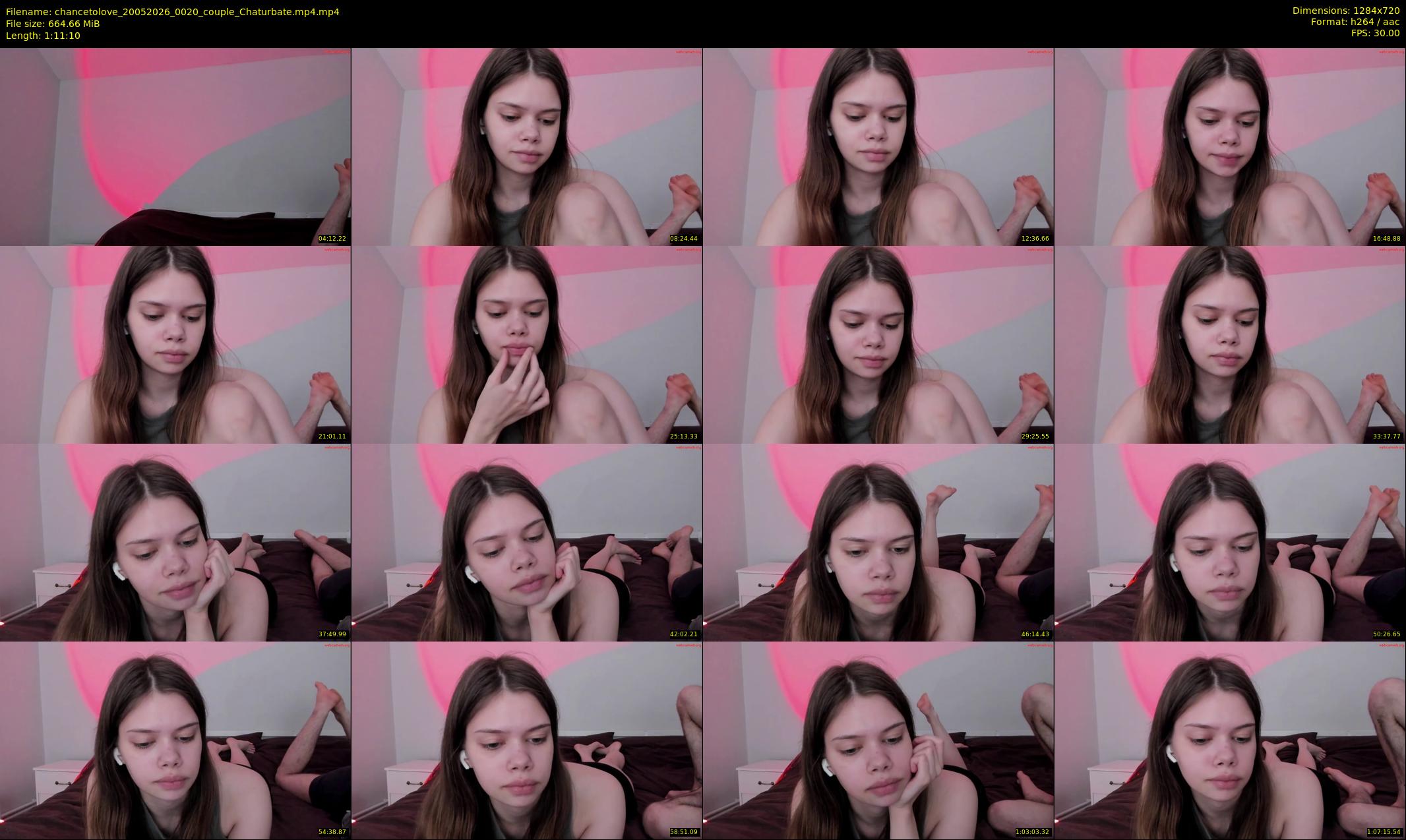 chancetolove — 72 minute Chaturbate couple cam show recording, 720p, May 20, 2026