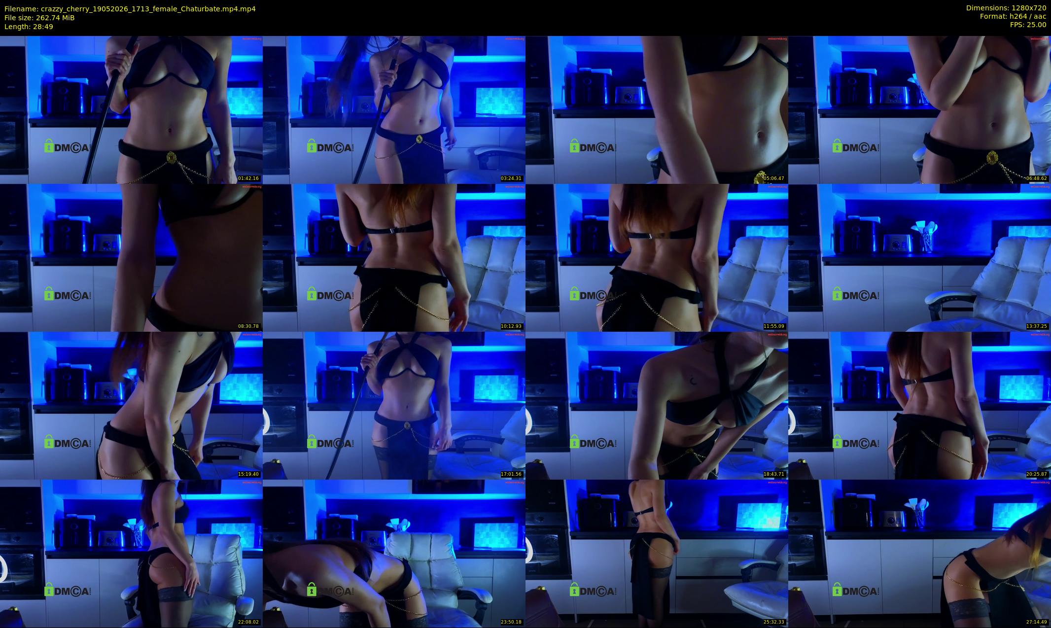 crazzy_cherry — 29 minute Chaturbate female cam show recording, 720p, May 19, 2026