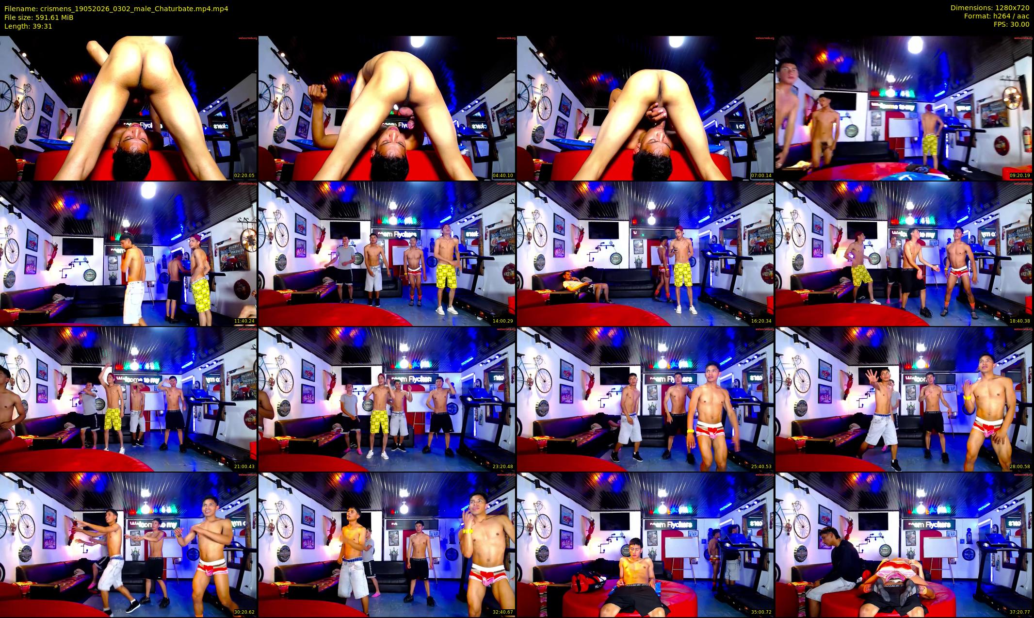 crismens — 40 minute Chaturbate male cam show recording, 720p, May 19, 2026