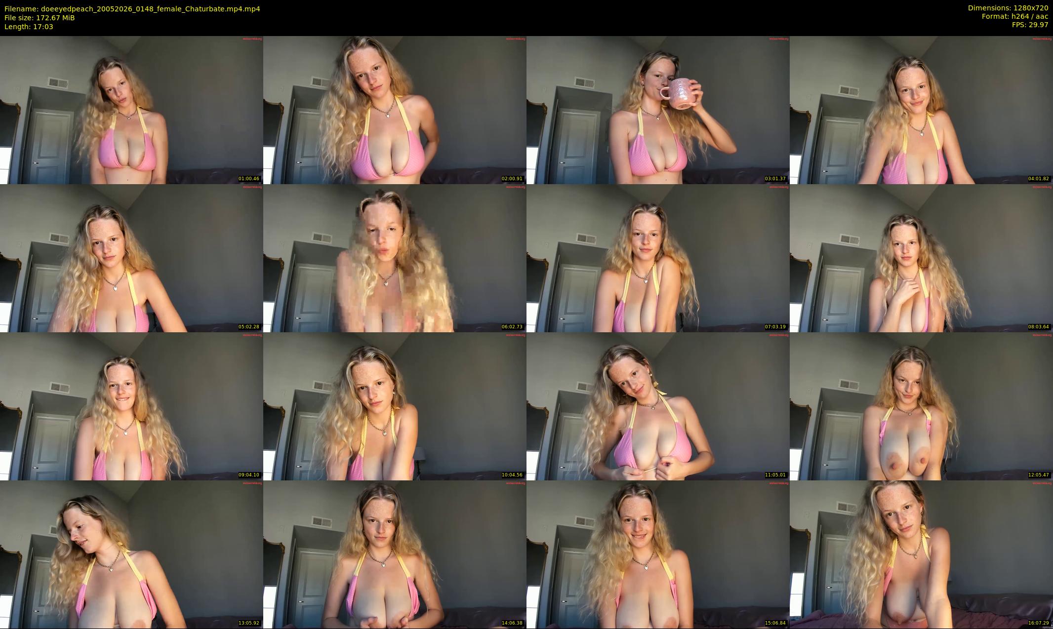 doeeyedpeach — 18 minute Chaturbate female cam show recording, 720p, May 20, 2026