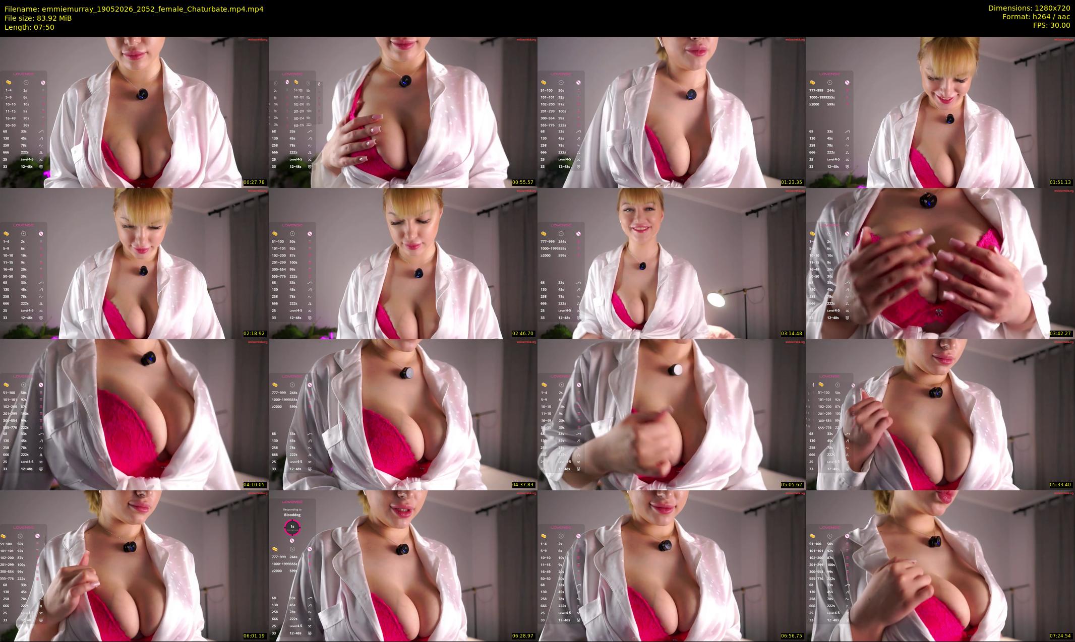 emmiemurray — 8 minute Chaturbate female cam show recording, 720p, May 19, 2026