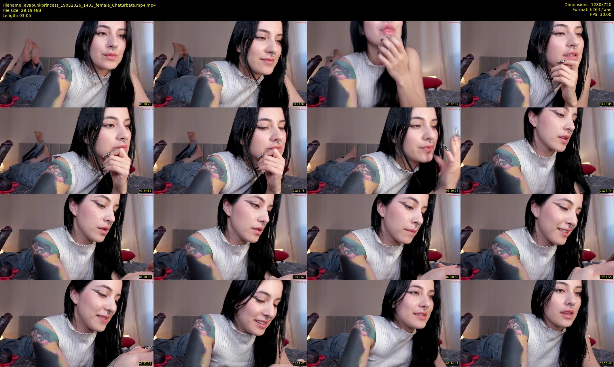 evapunkprincess — 4 minute Chaturbate female cam show recording, 720p, May 19, 2026