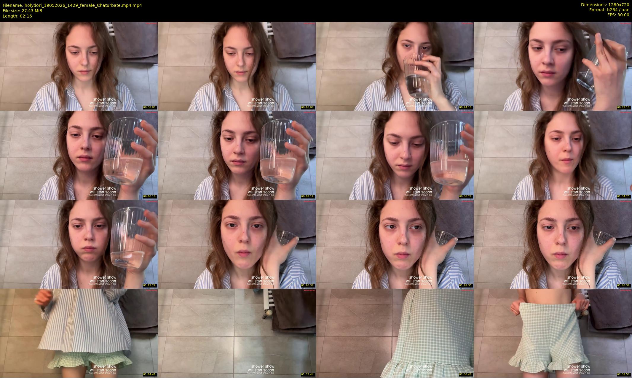 holydori — 3 minute Chaturbate female cam show recording, 720p, May 19, 2026