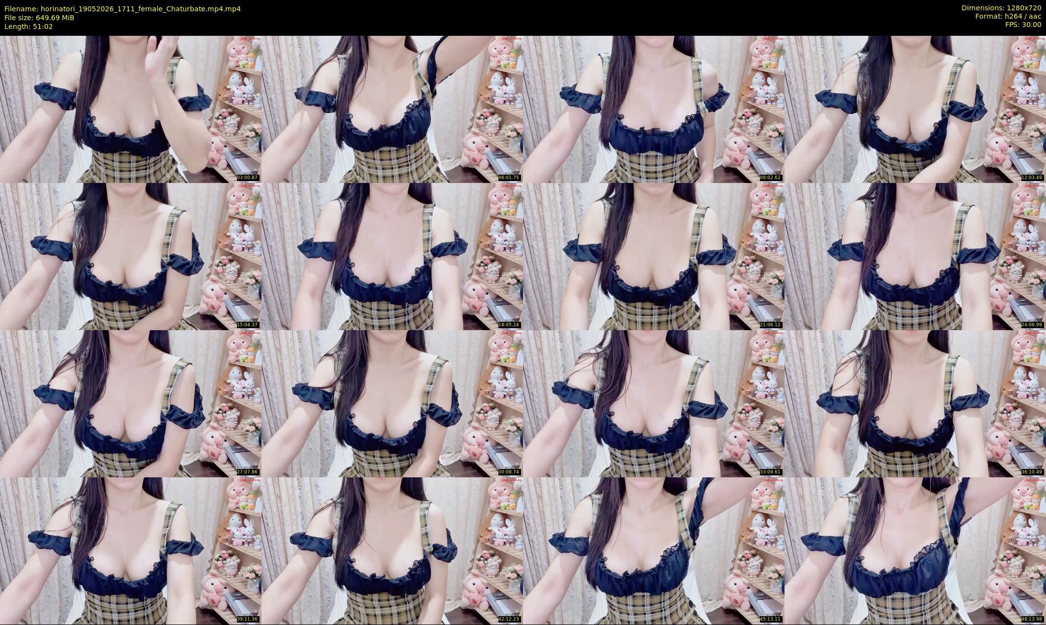 horinatori — 52 minute Chaturbate female cam show recording, 720p, May 19, 2026