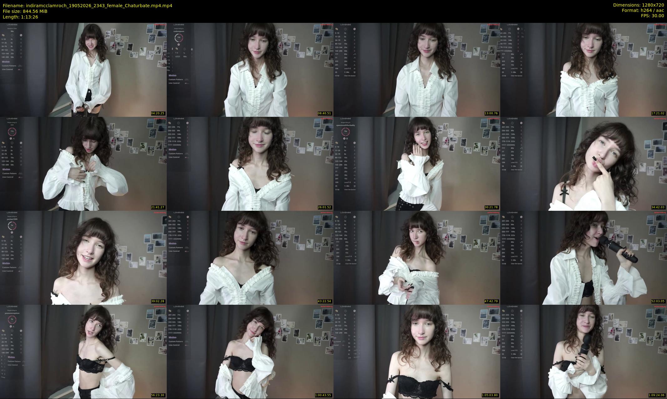 indiramcclamroch — 74 minute Chaturbate female cam show recording, 720p, May 19, 2026