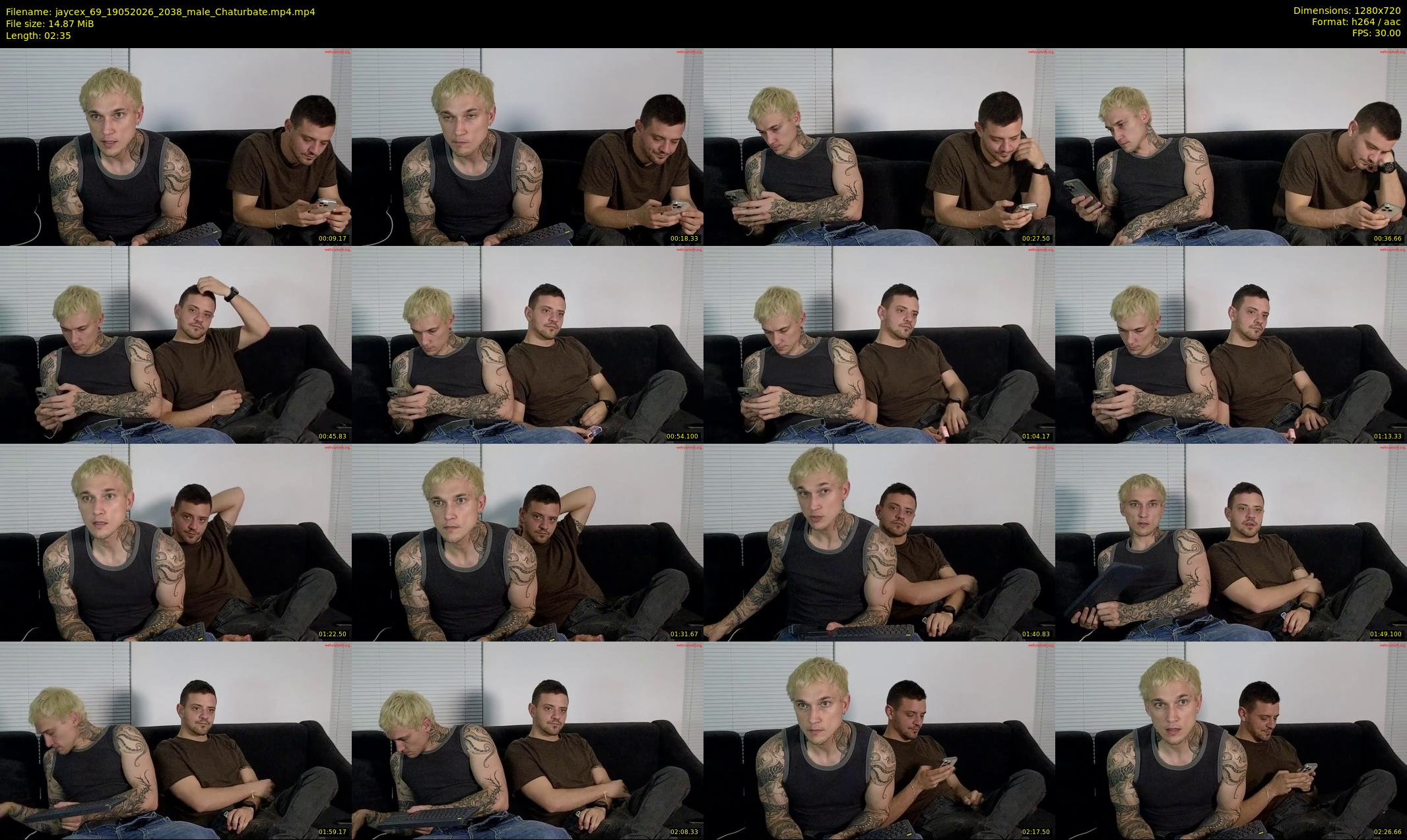 jaycex_69 — 3 minute Chaturbate male cam show recording, 720p, May 19, 2026