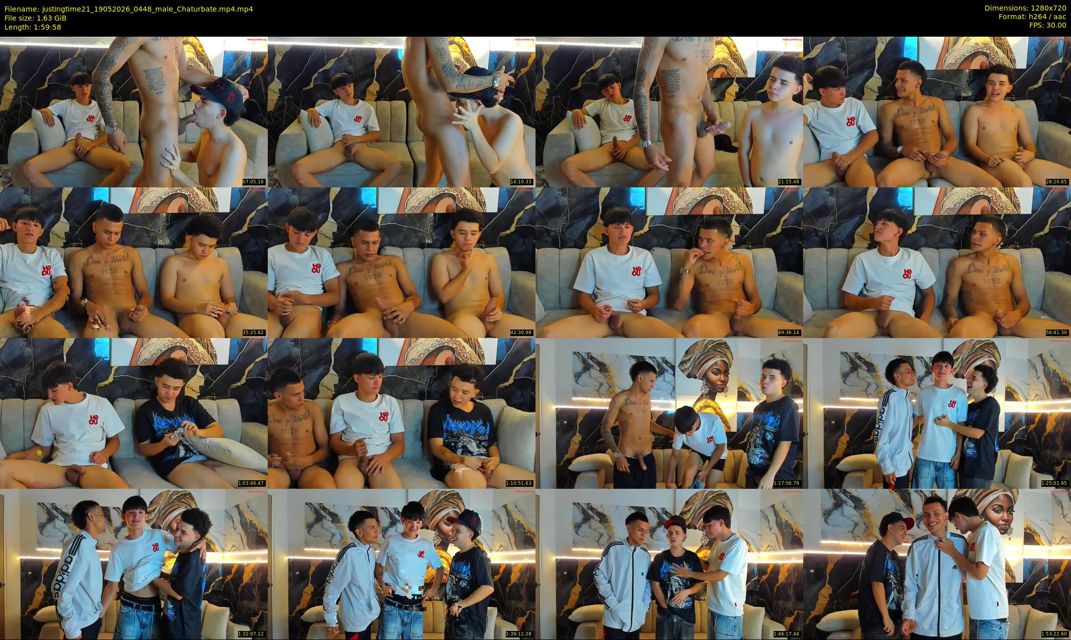 justingtime21 — 120 minute Chaturbate male cam show recording, 720p, May 19, 2026