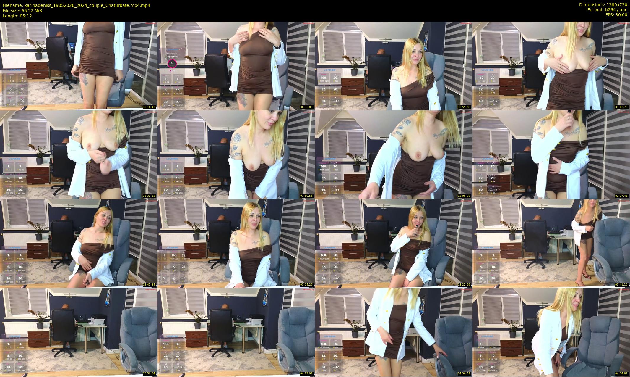 karinadeniss — 6 minute Chaturbate couple cam show recording, 720p, May 19, 2026