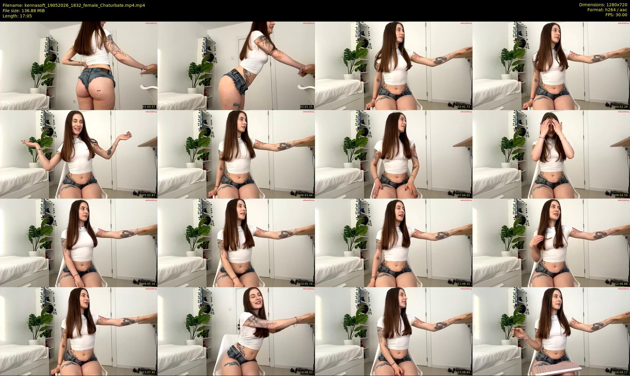 kennasoft — 18 minute Chaturbate female cam show recording, 720p, May 19, 2026