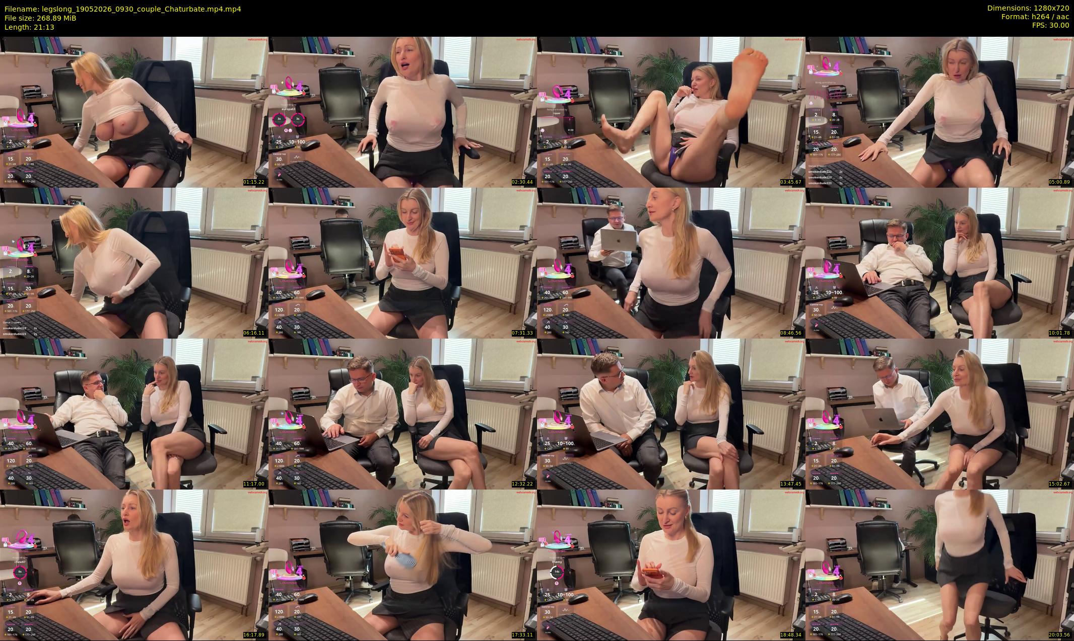 legslong — 22 minute Chaturbate couple cam show recording, 720p, May 19, 2026