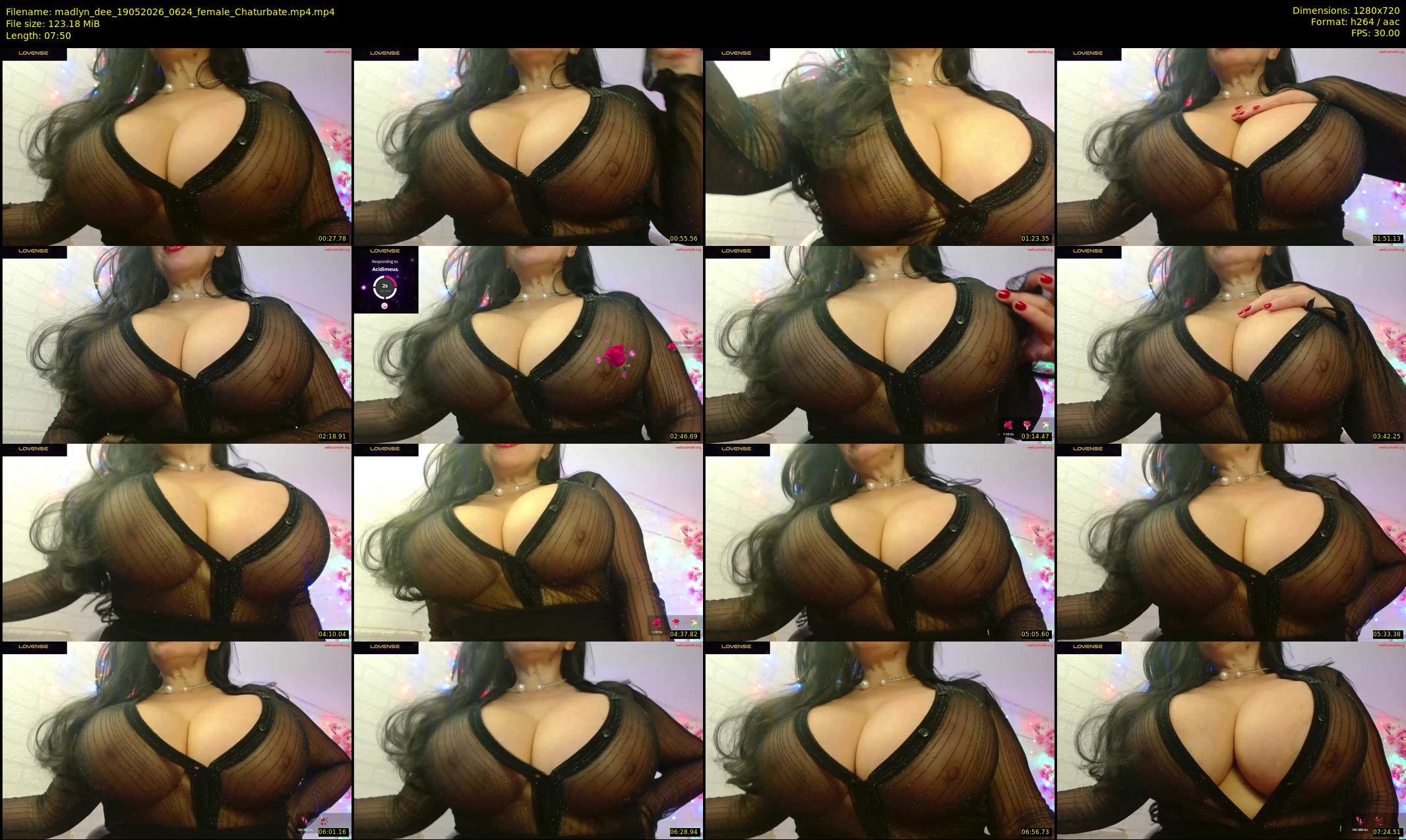 madlyn_dee — 8 minute Chaturbate female cam show recording, 720p, May 19, 2026