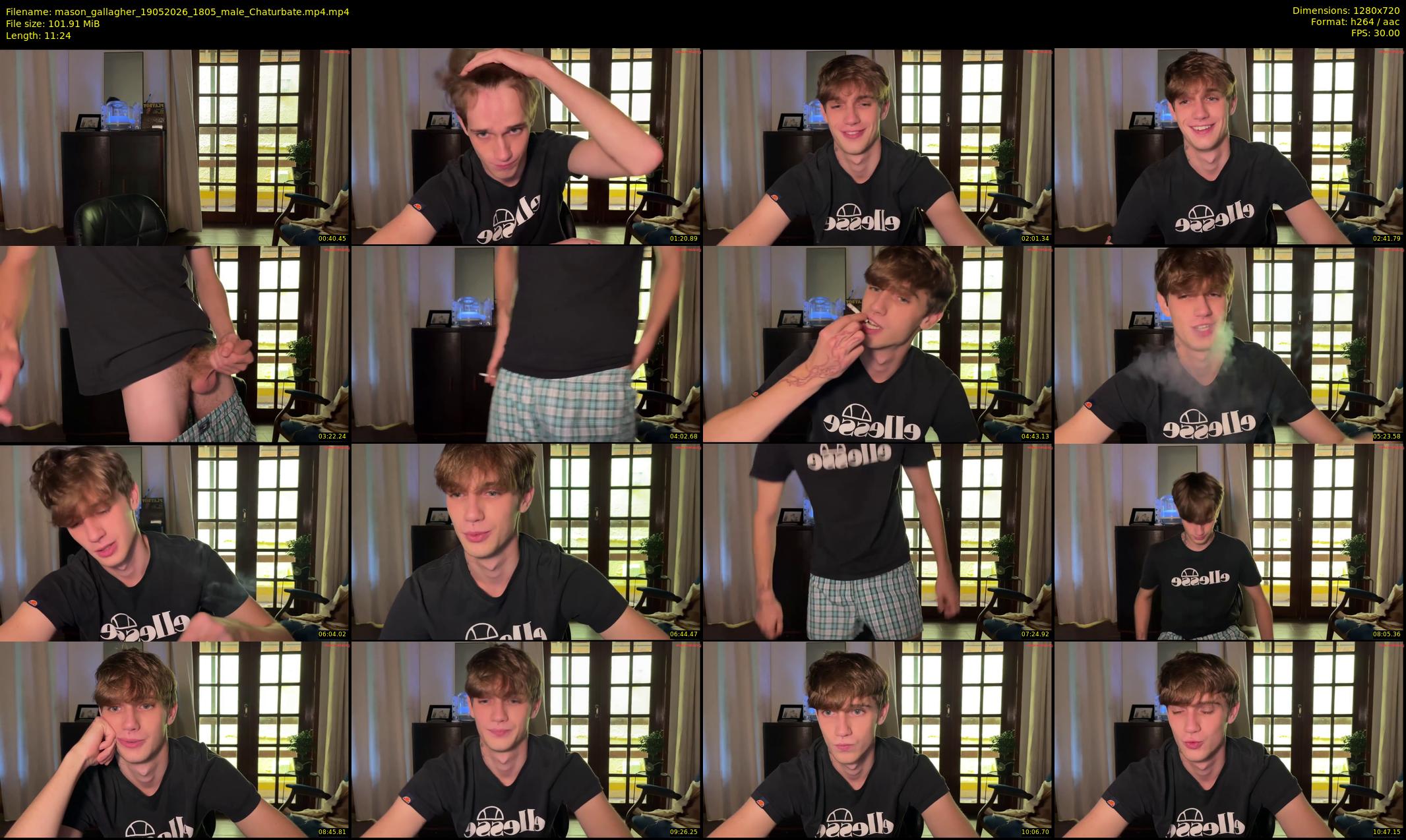 mason_gallagher — 12 minute Chaturbate male cam show recording, 720p, May 19, 2026