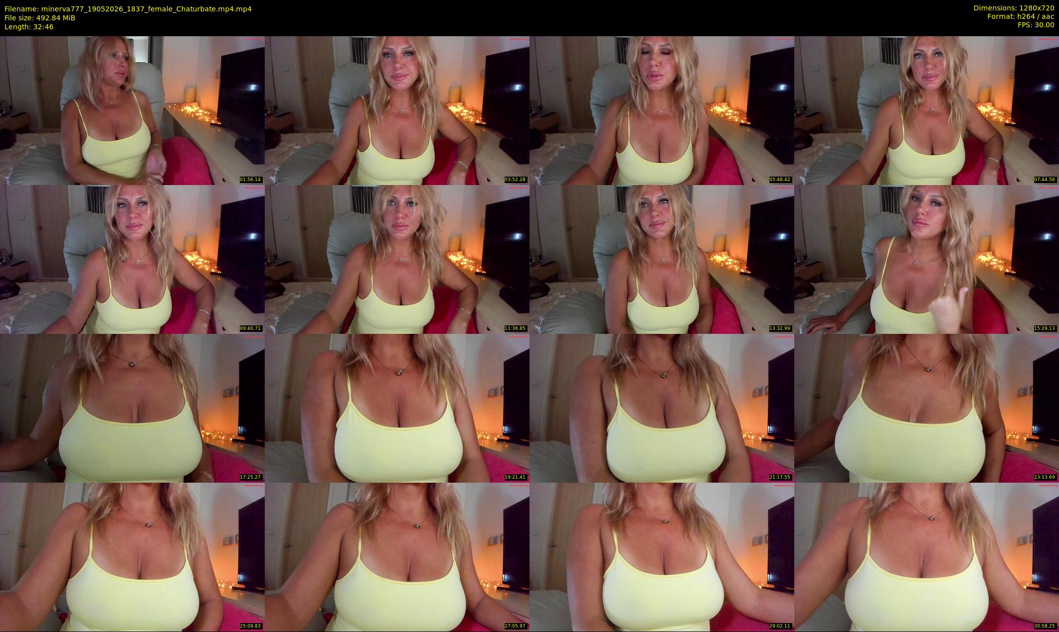 minerva777 — 33 minute Chaturbate female cam show recording, 720p, May 19, 2026