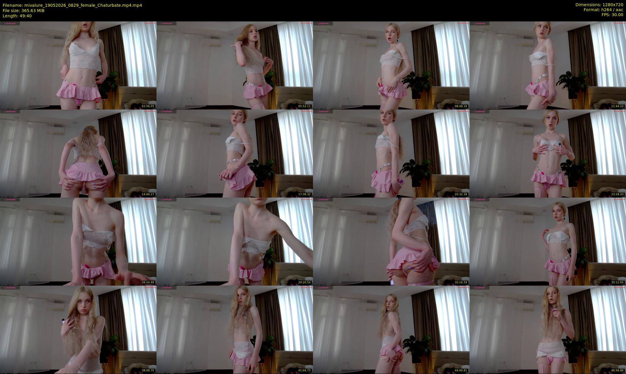 mivalure — 50 minute Chaturbate female cam show recording, 720p, May 19, 2026