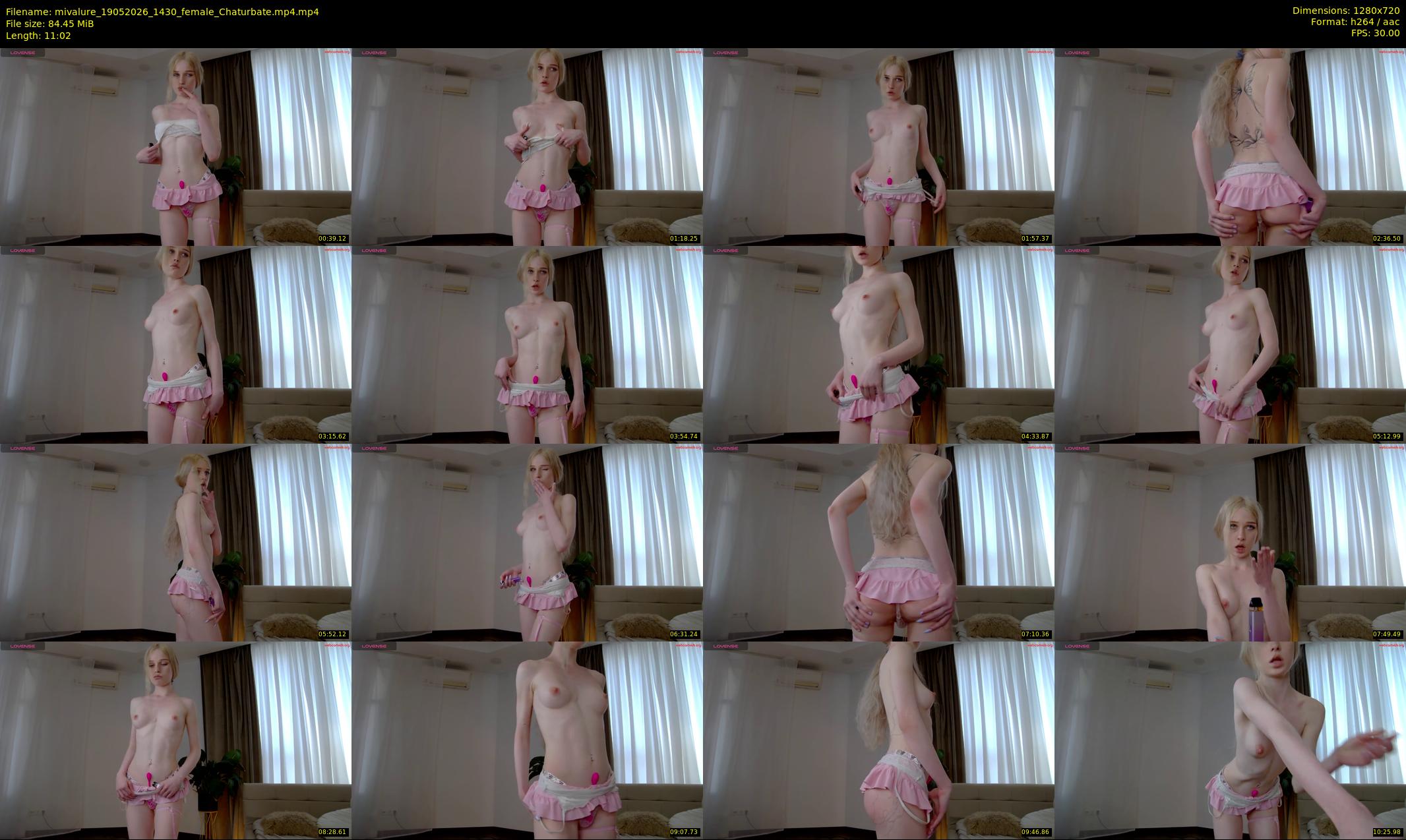 mivalure — 12 minute Chaturbate female cam show recording, 720p, May 19, 2026