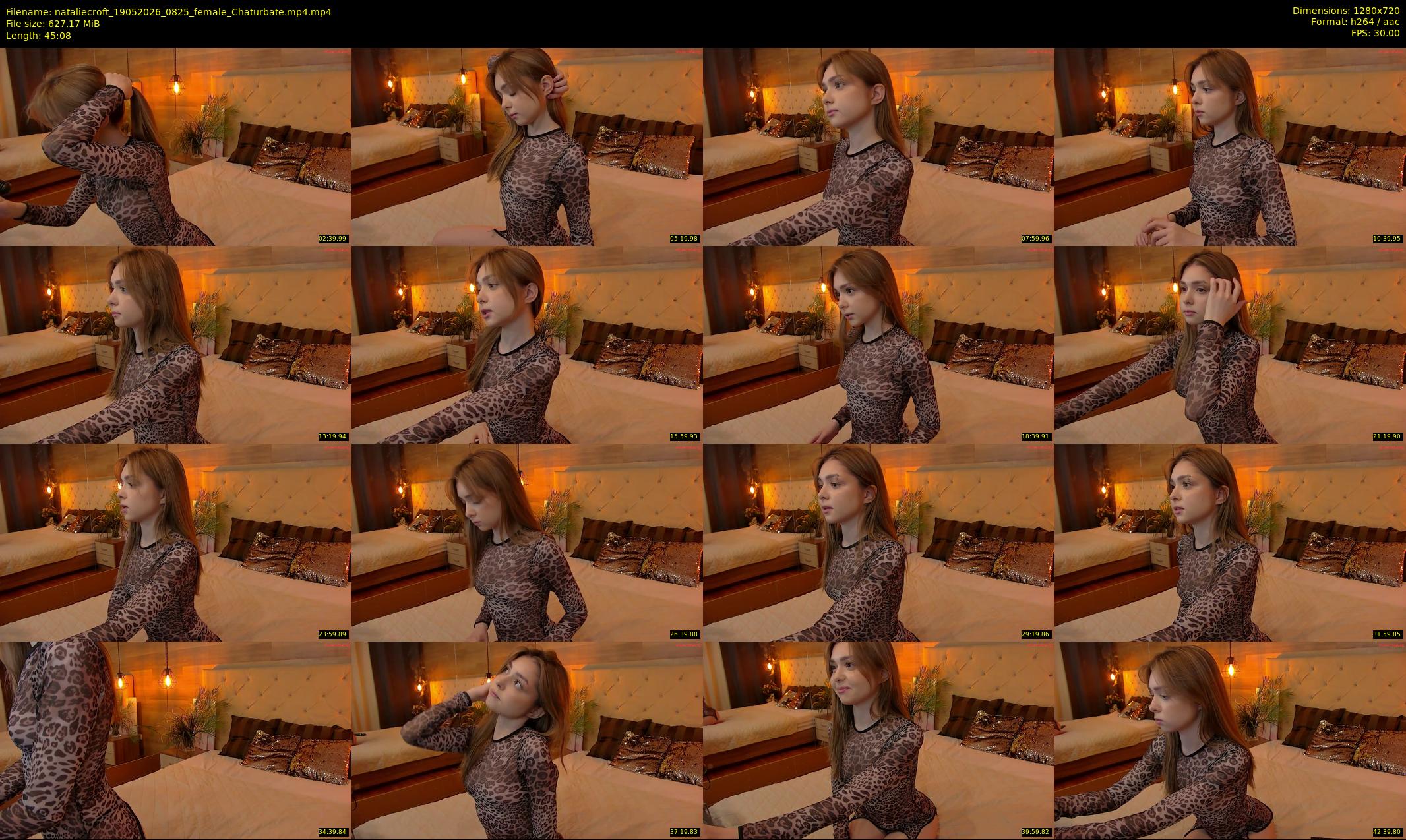 nataliecroft — 46 minute Chaturbate female cam show recording, 720p, May 19, 2026