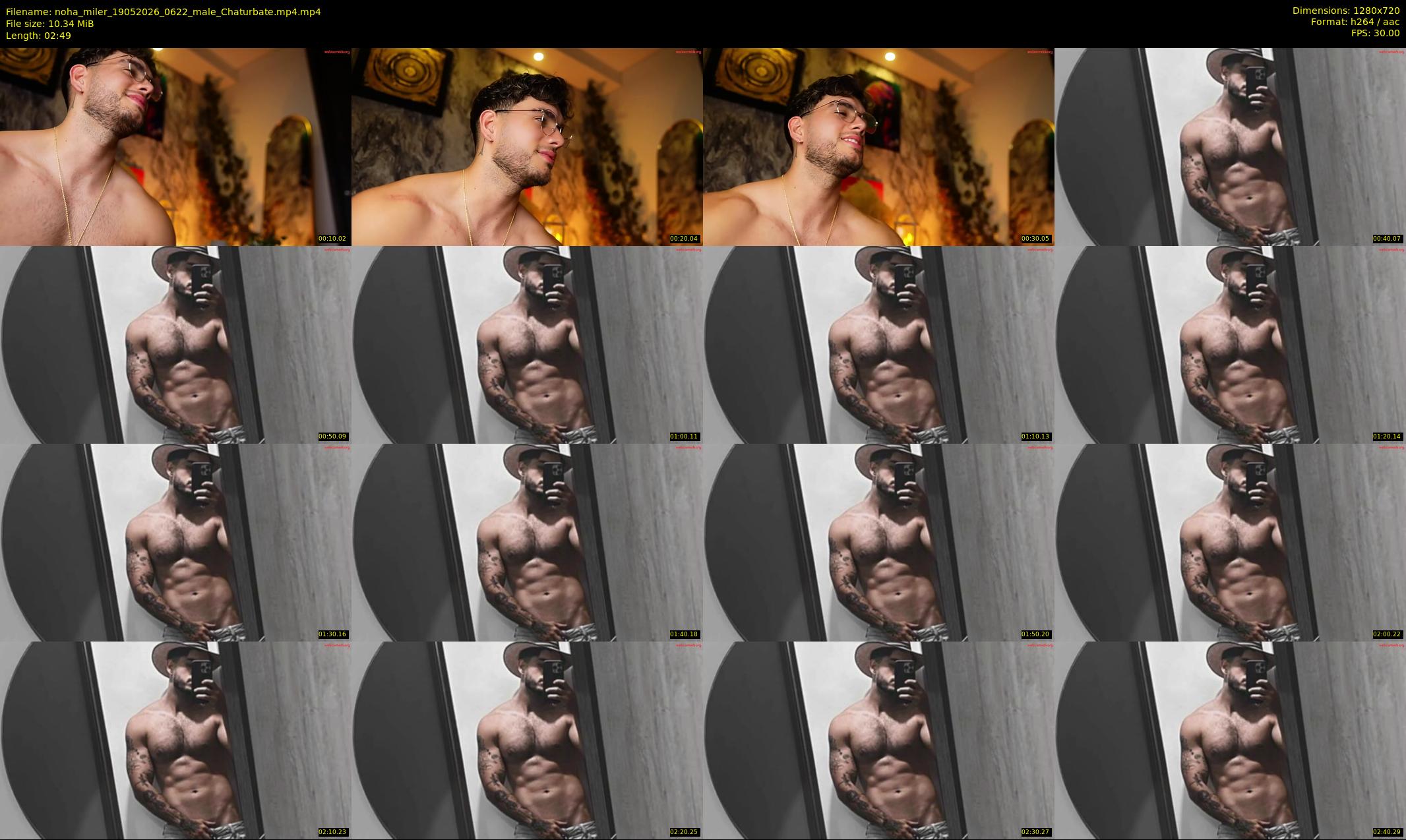 noha_miler — 3 minute Chaturbate male cam show recording, 720p, May 19, 2026