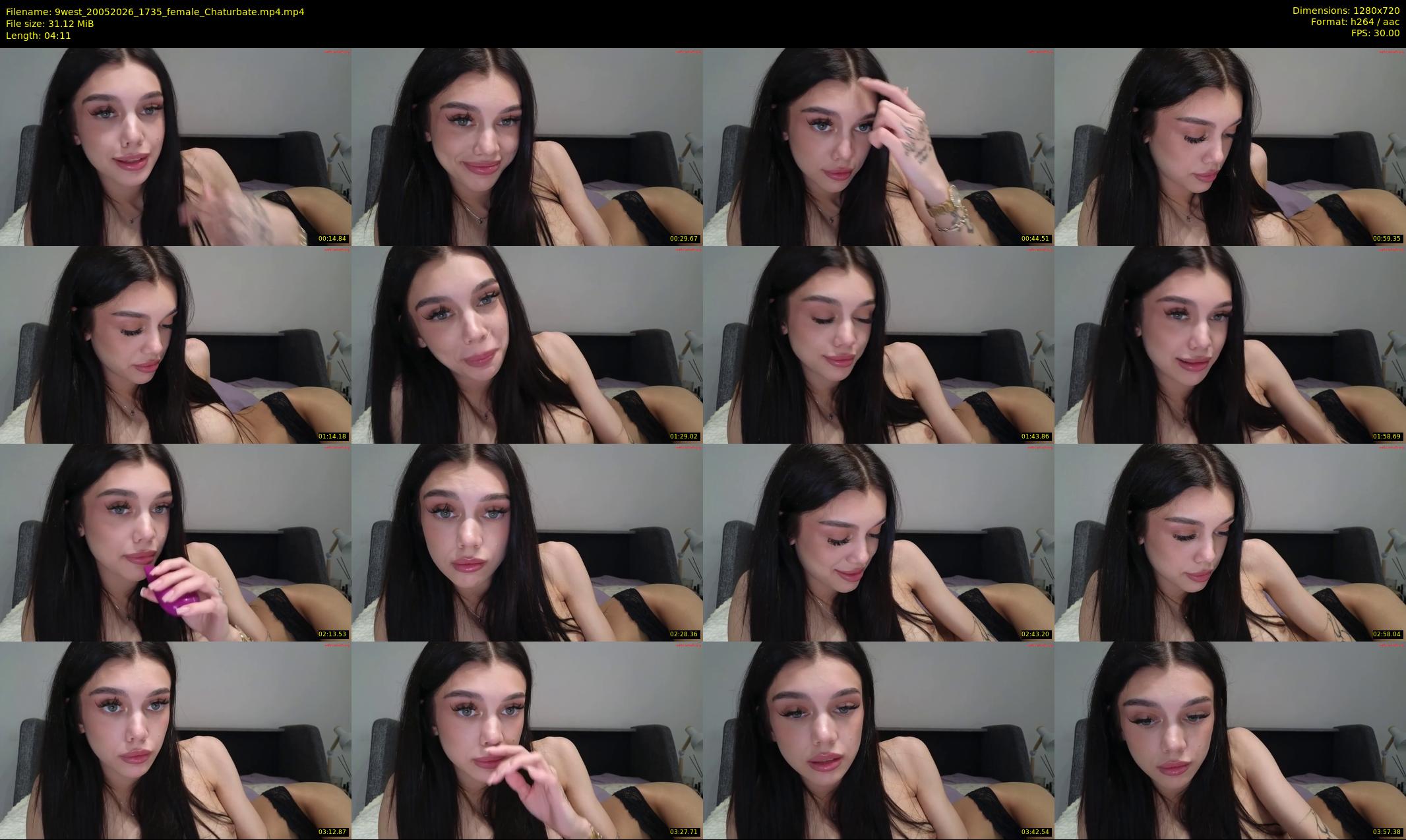 9west — 5 minute Chaturbate female cam show recording, 720p, May 20, 2026