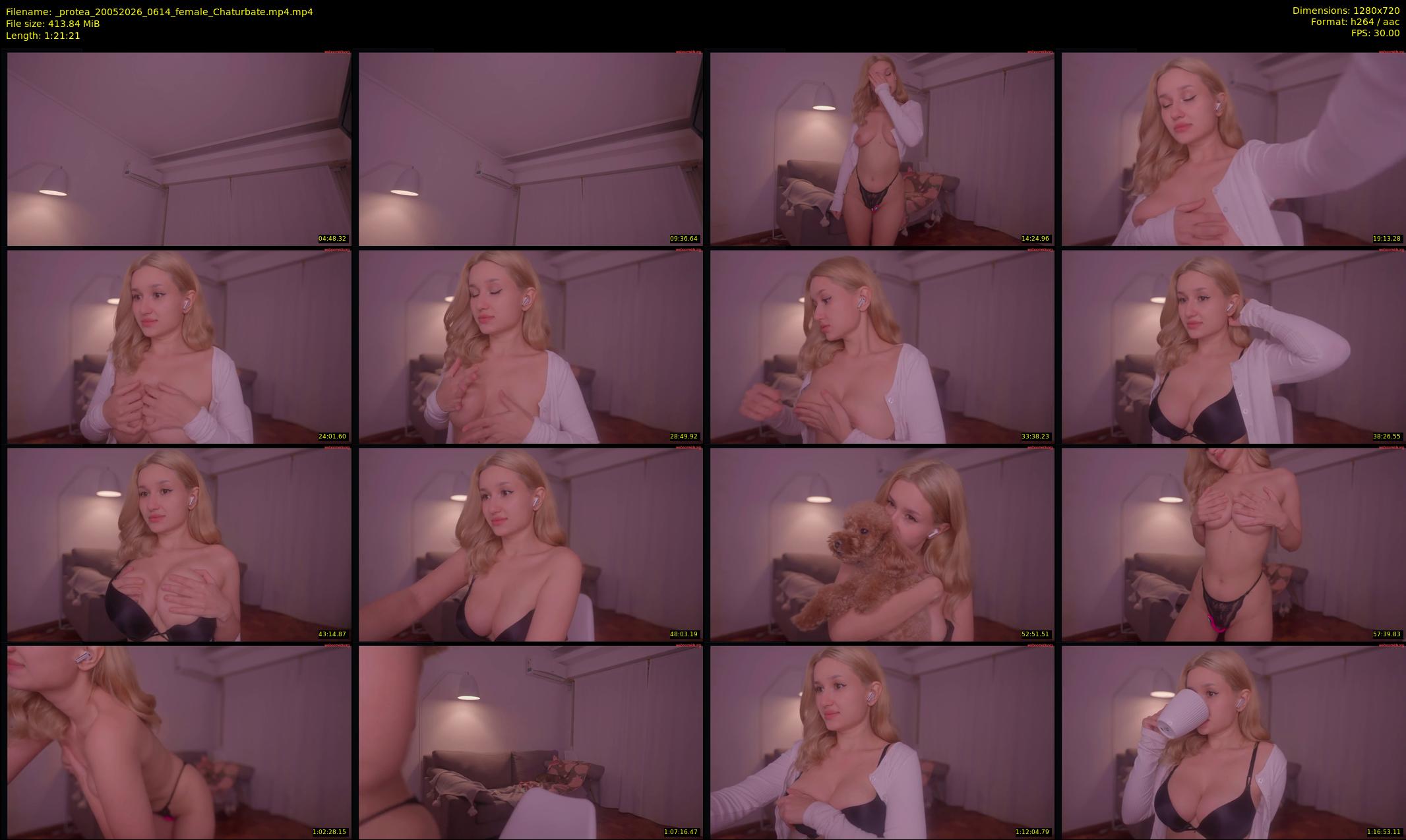 _protea — 82 minute Chaturbate female cam show recording, 720p, May 20, 2026