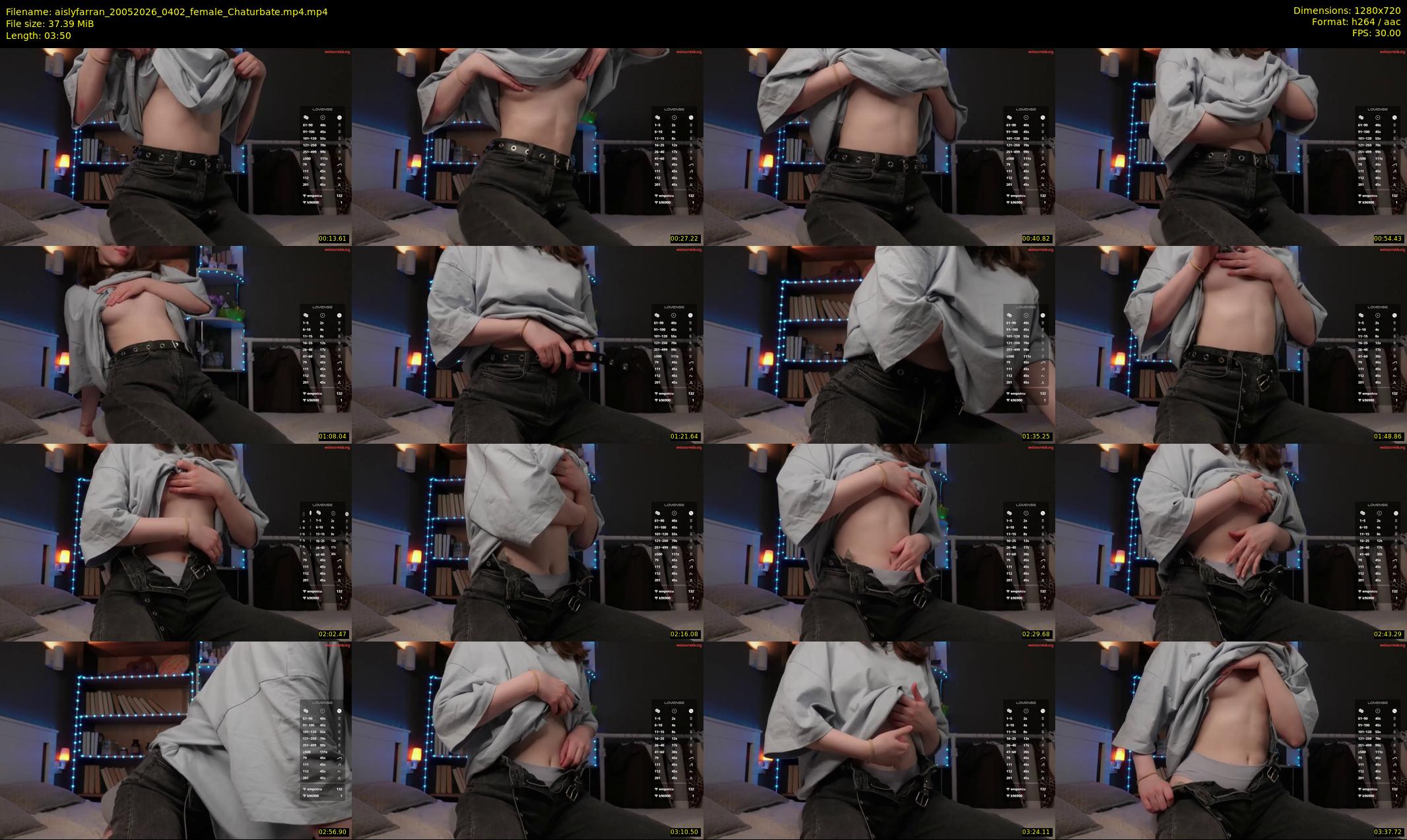 aislyfarran — 4 minute Chaturbate female cam show recording, 720p, May 20, 2026