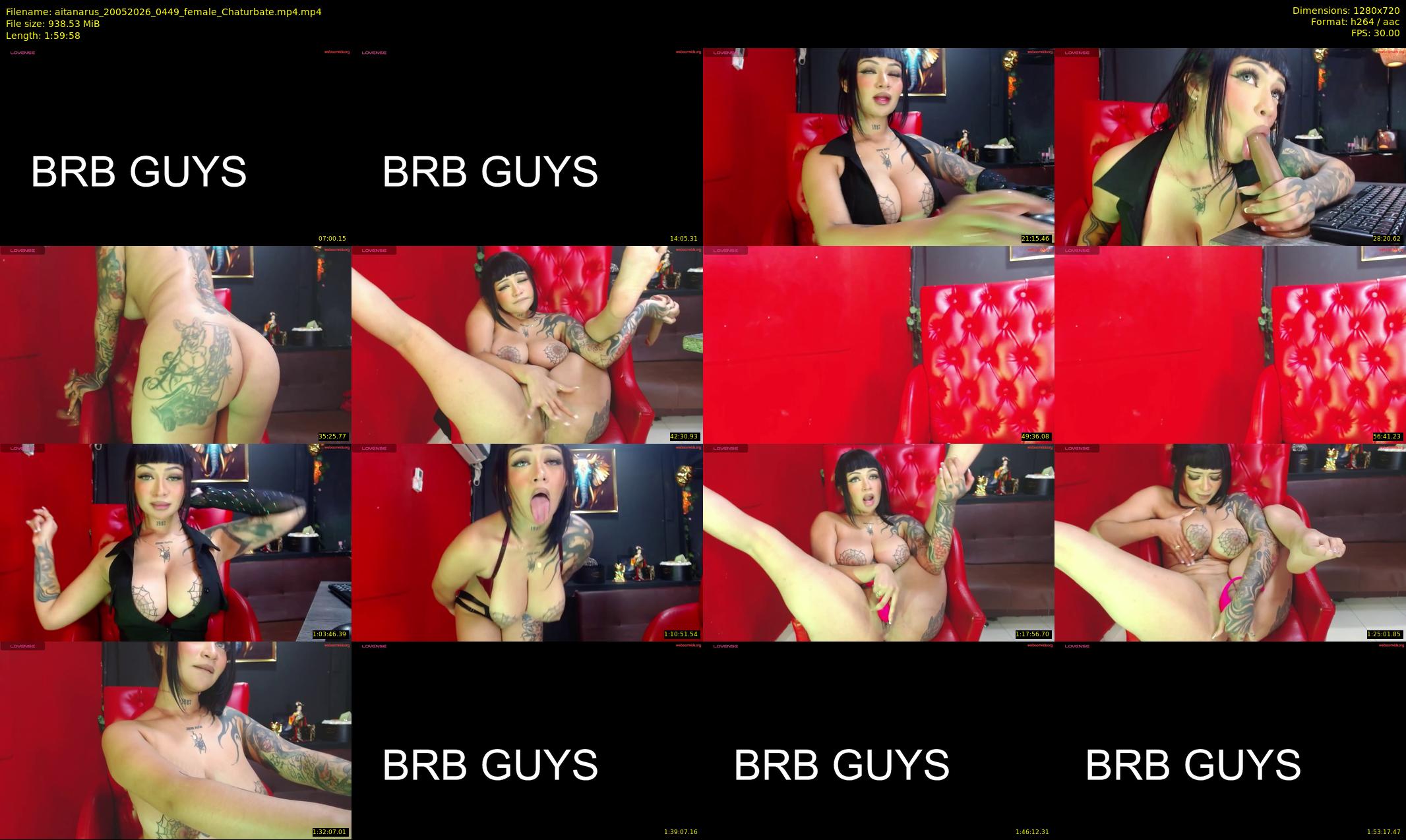 aitanarus — 120 minute Chaturbate female cam show recording, 720p, May 20, 2026
