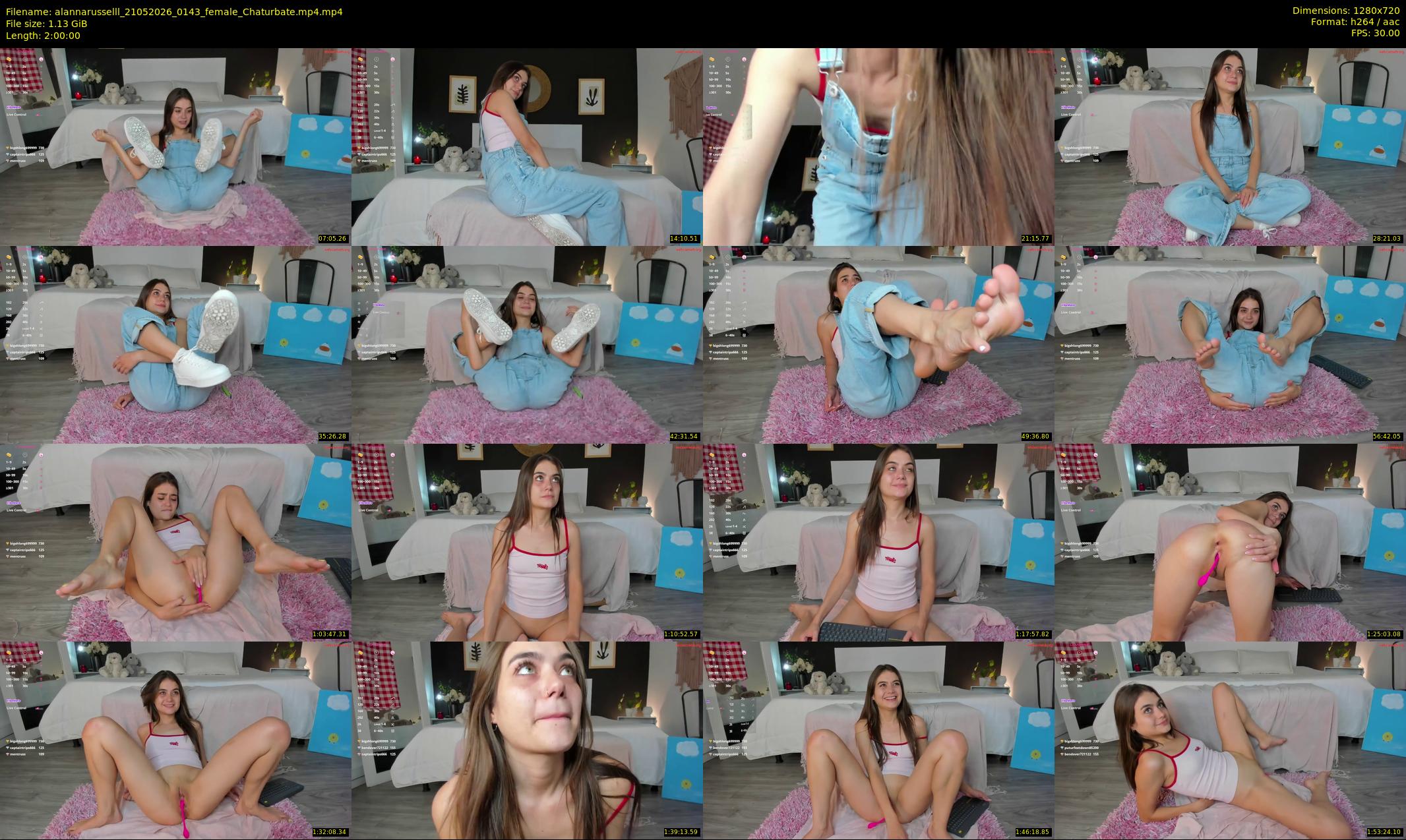 alannarusselll — 120 minute Chaturbate female cam show recording, 720p, May 21, 2026