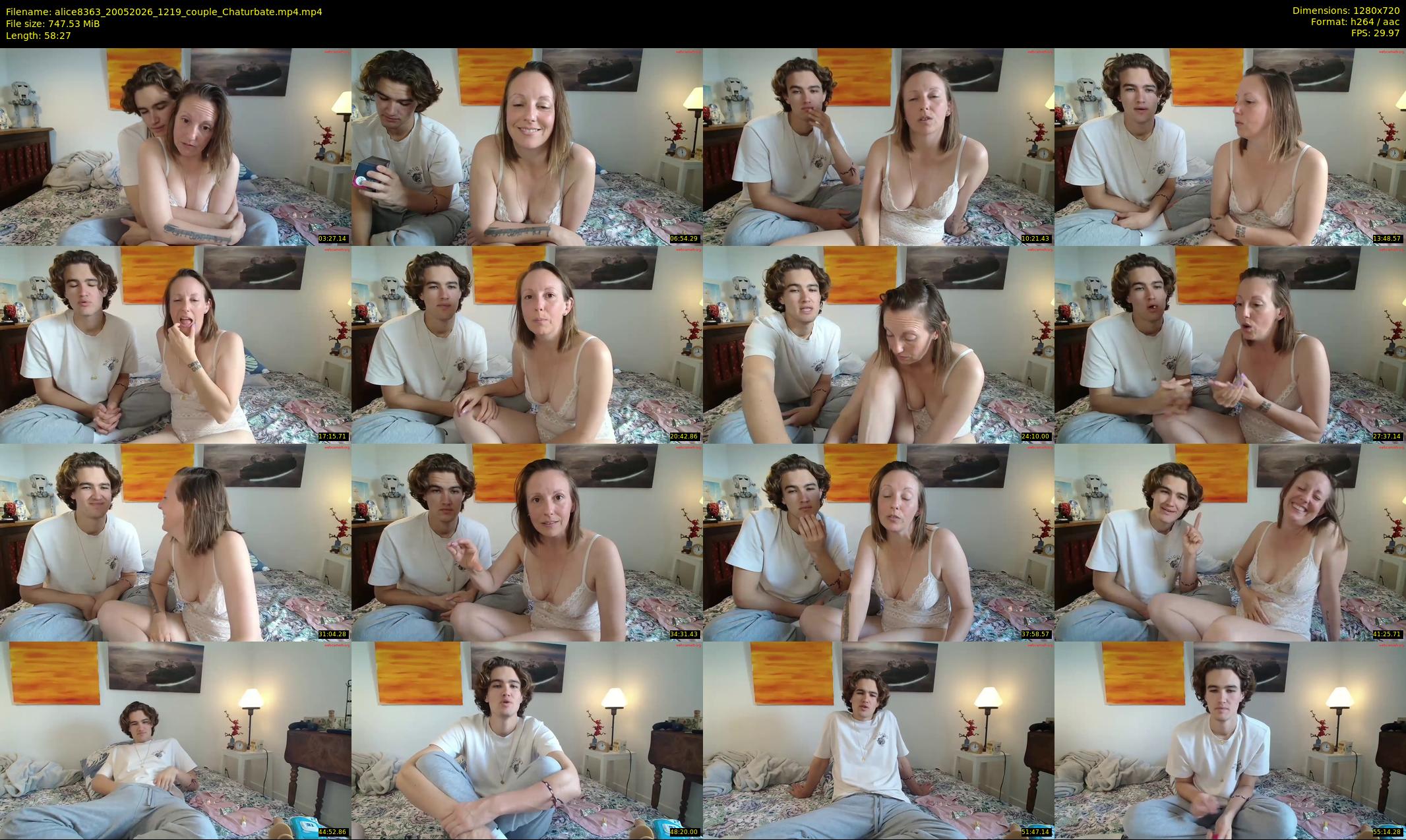 alice8363 — 59 minute Chaturbate female cam show recording, 720p, May 20, 2026