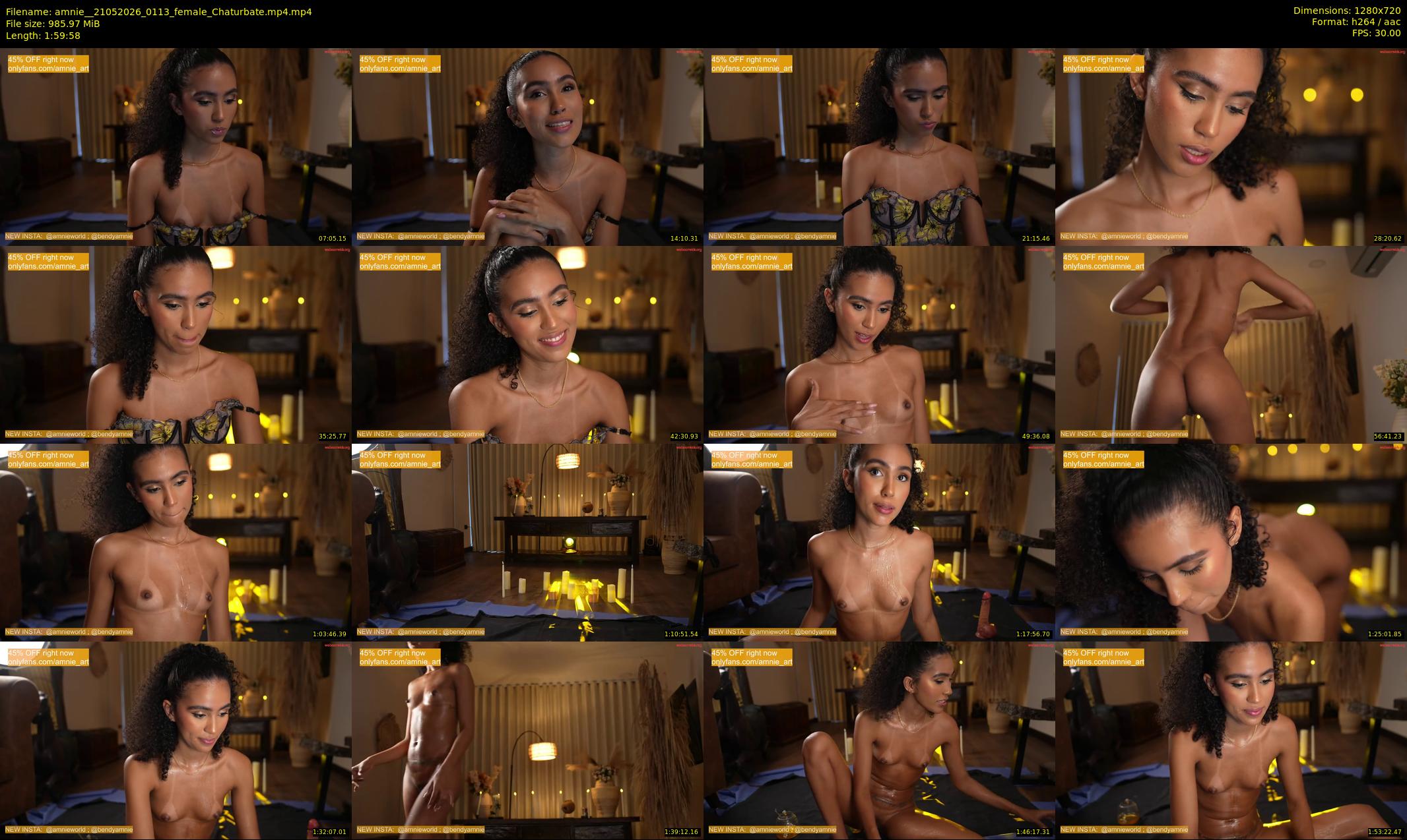 amnie_ — 120 minute Chaturbate female cam show recording, 720p, May 21, 2026