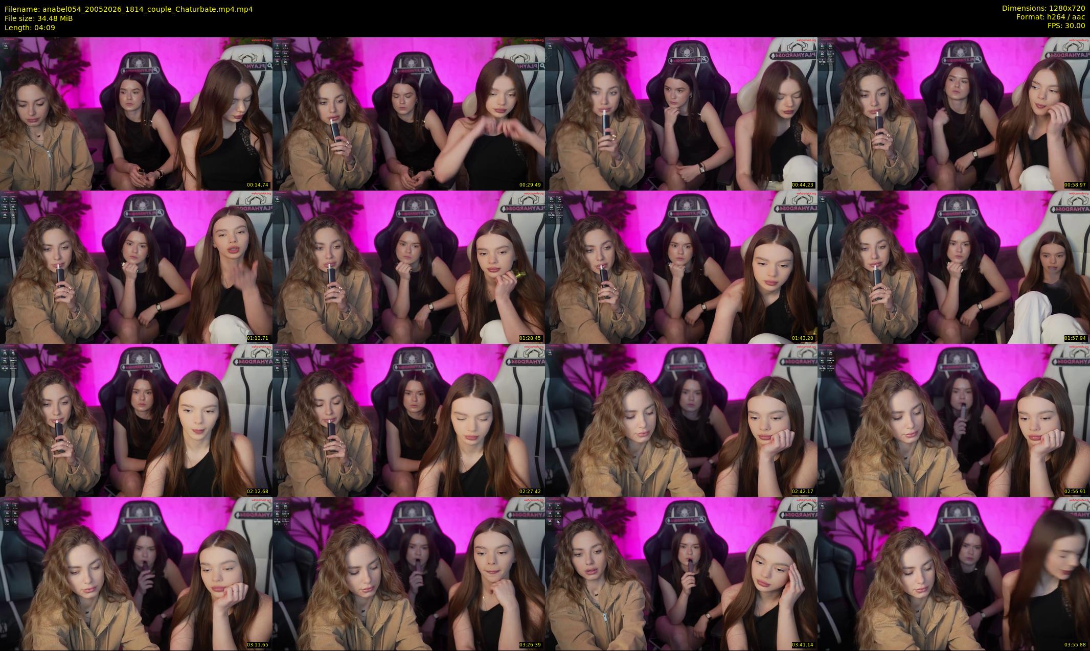 anabel054 — 5 minute Chaturbate female cam show recording, 720p, May 20, 2026