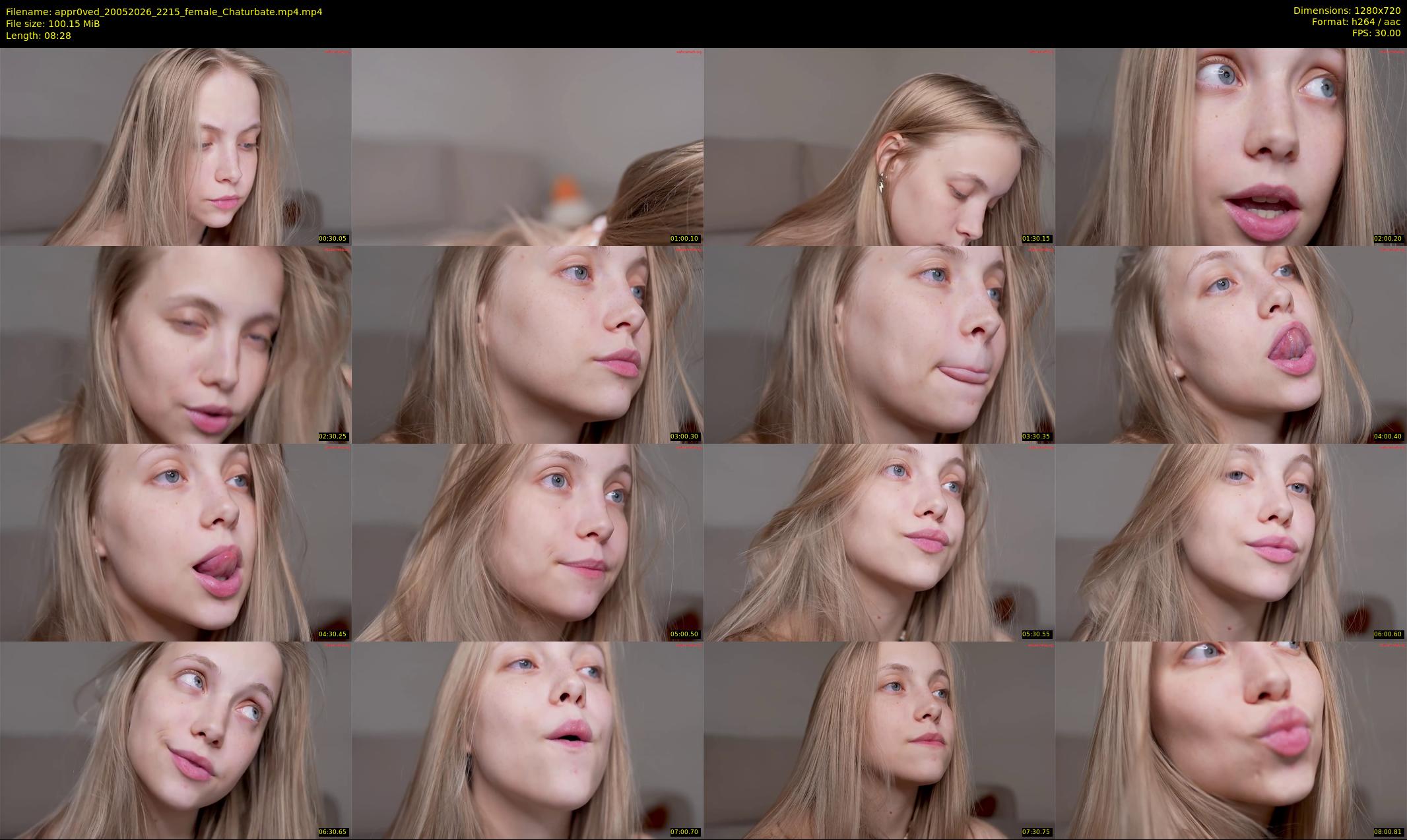appr0ved — 9 minute Chaturbate female cam show recording, 720p, May 20, 2026