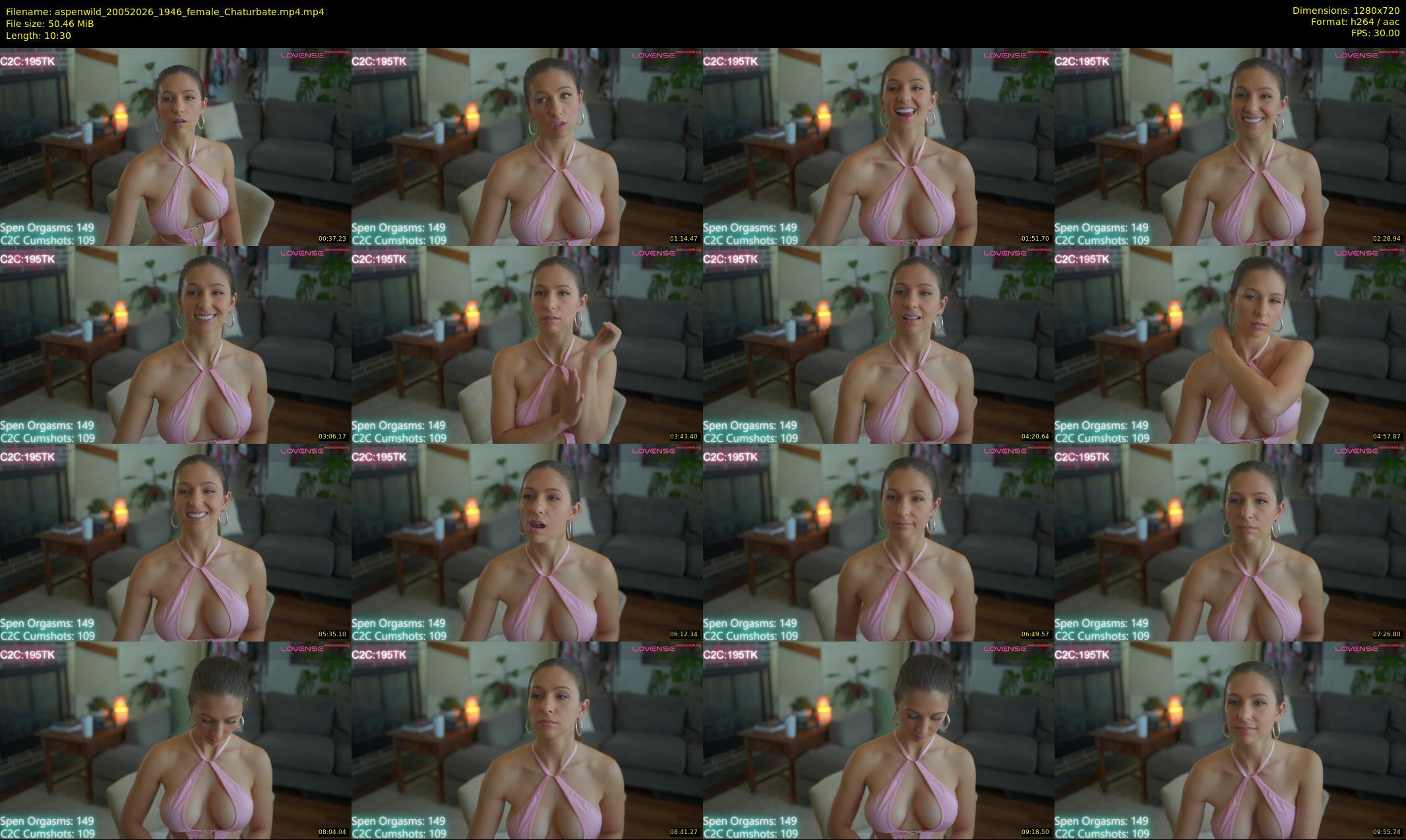 aspenwild — 11 minute Chaturbate female cam show recording, 720p, May 20, 2026