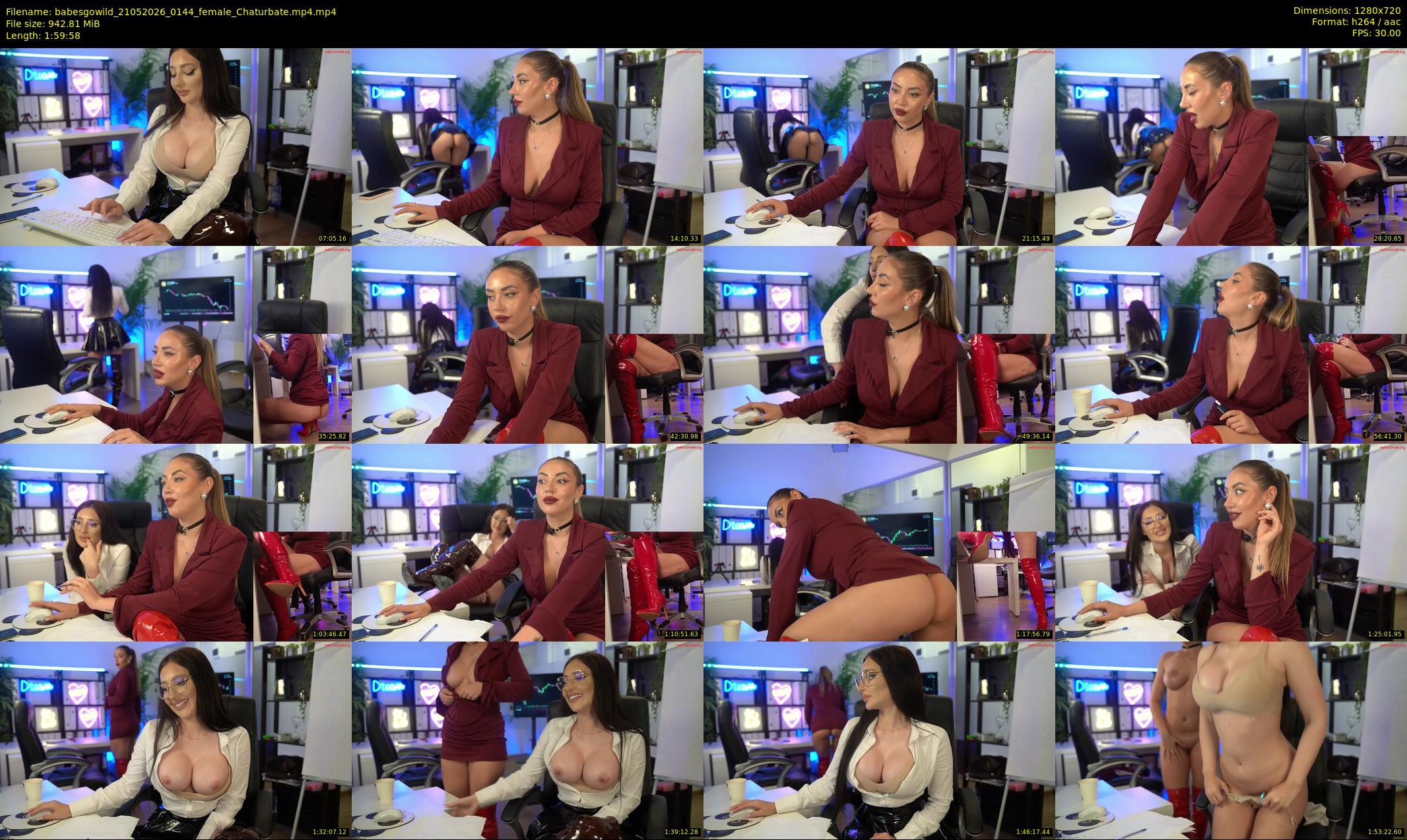 babesgowild — 120 minute Chaturbate couple cam show recording, 720p, May 21, 2026