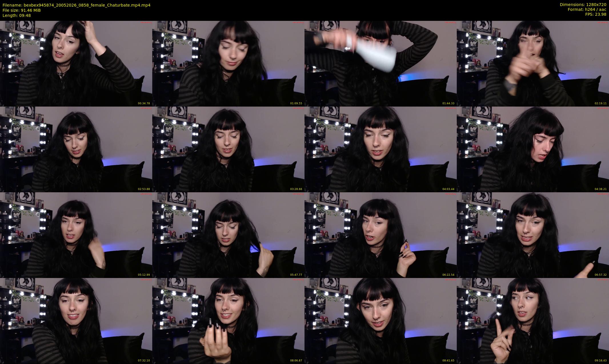 bexbex945874 — 10 minute Chaturbate female cam show recording, 720p, May 20, 2026
