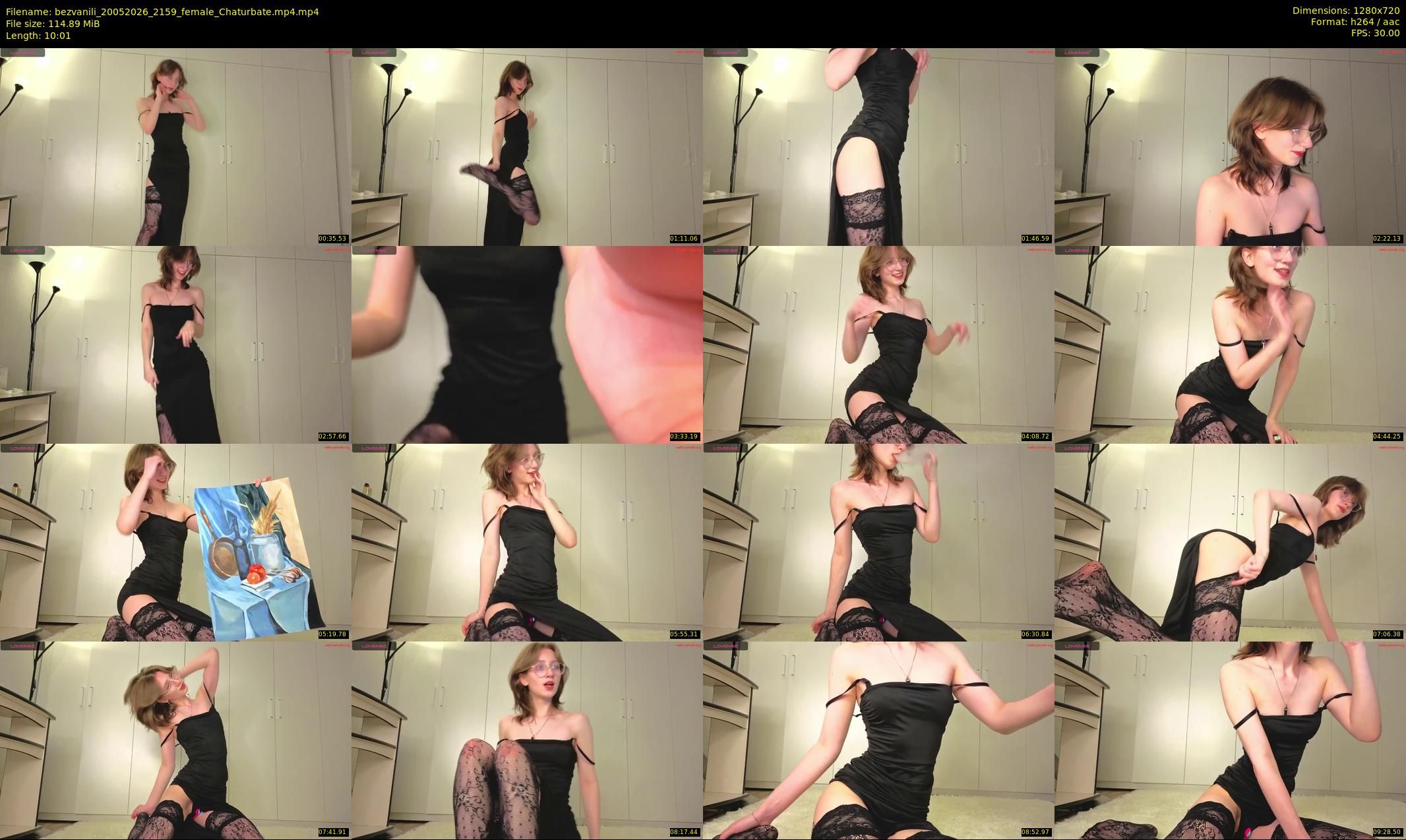 bezvanili — 11 minute Chaturbate female cam show recording, 720p, May 20, 2026