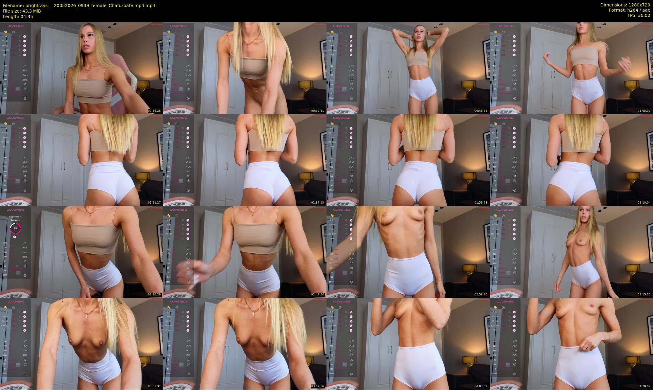 brightrays__ — 5 minute Chaturbate female cam show recording, 720p, May 20, 2026