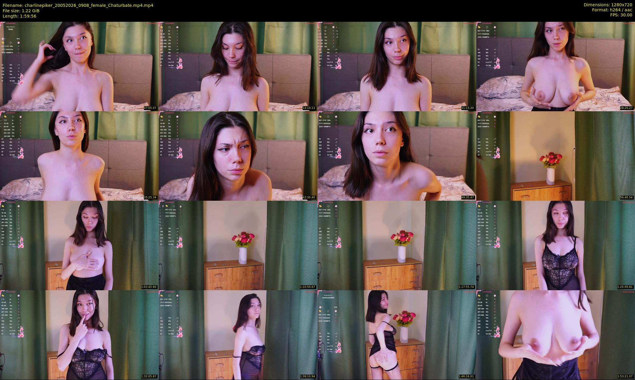 charlinepiker — 120 minute Chaturbate female cam show recording, 720p, May 20, 2026